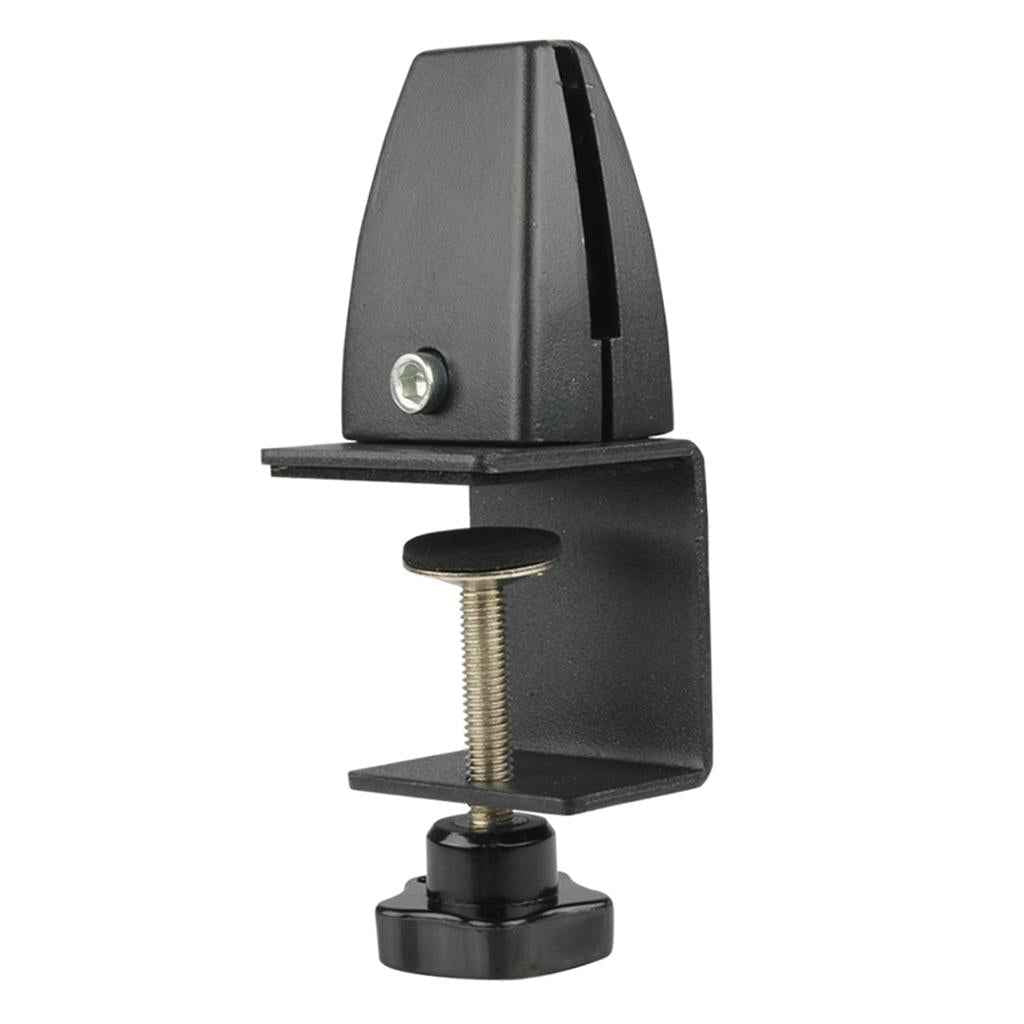 Desk Partition Clamp Office Shelf Bracket Desktop Screen Clip Holder  Black