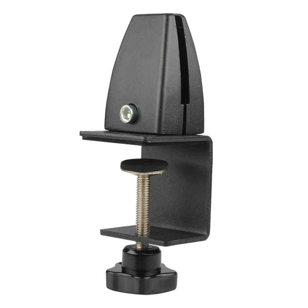 Desk Partition Clamp Office Shelf Bracket Desktop Screen Clip Holder  Black