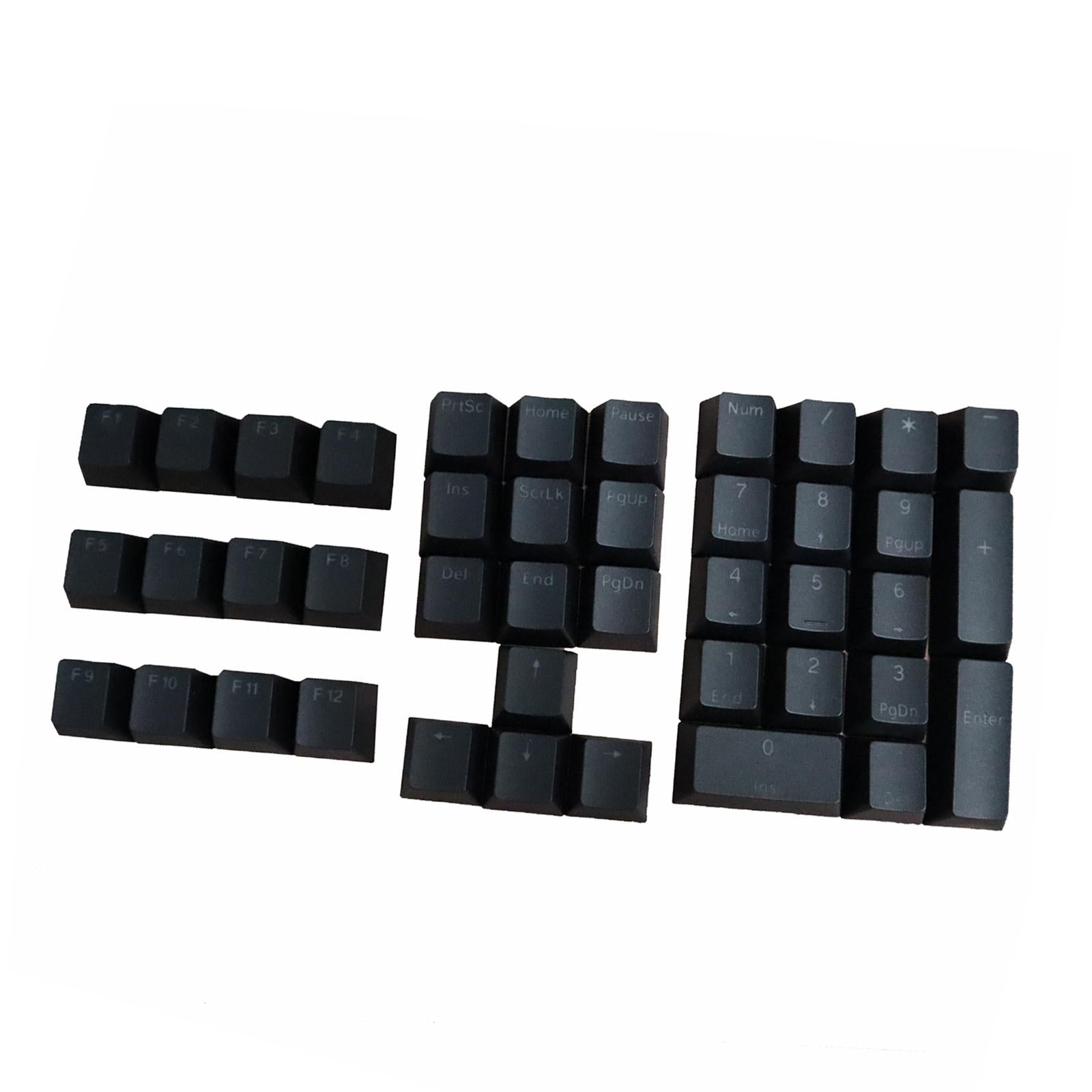 DIY PBT Key Caps Cover Kit for Cherry Mechanical Keyboard 42 Keycaps Black