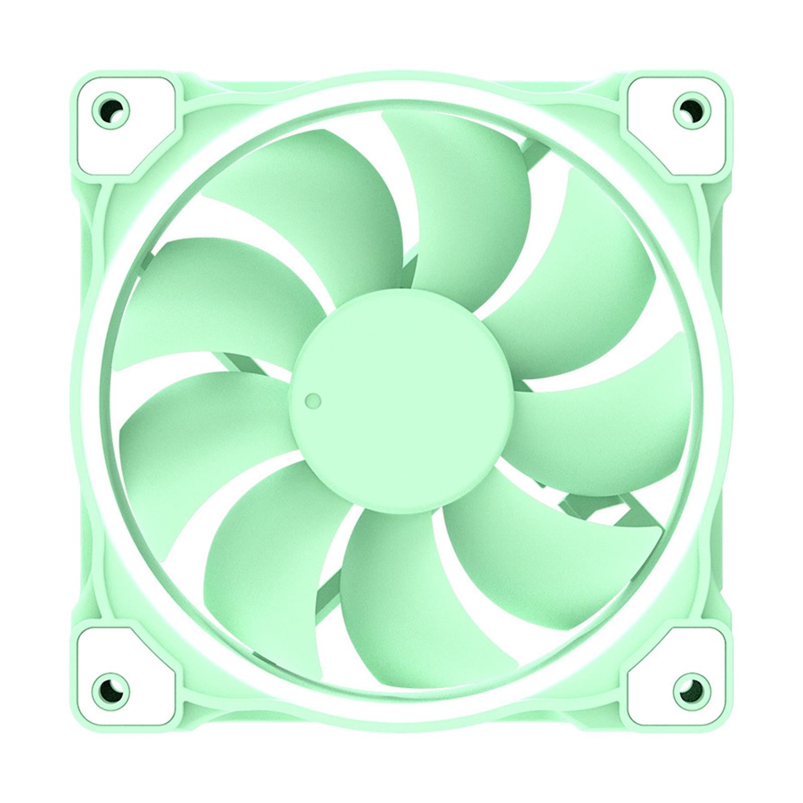 Case Fan PWM Case Fan 5V 3 PIN Motherboard Sync Computer Case Cooling Green