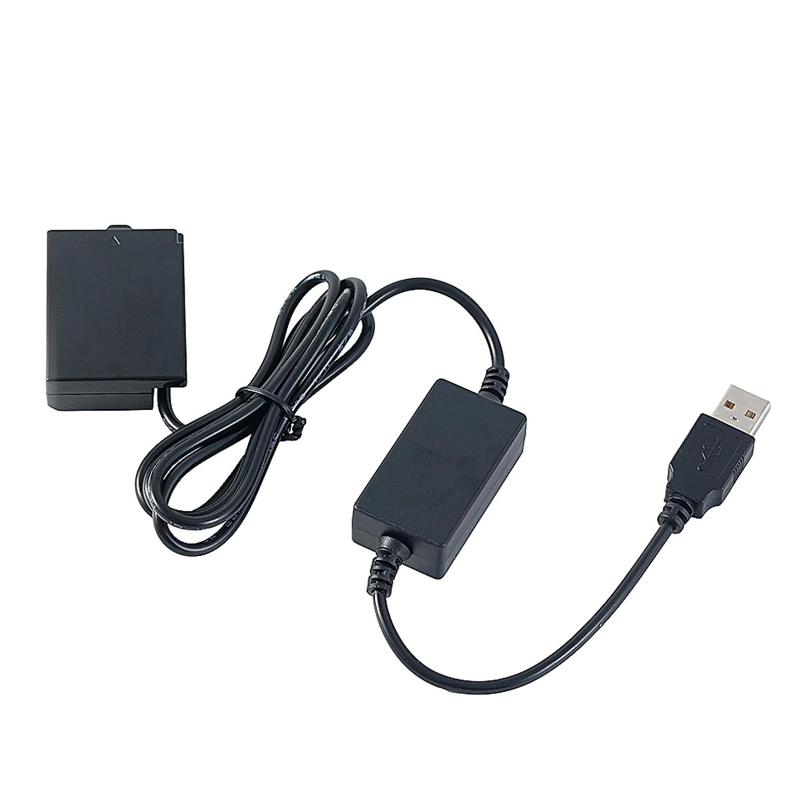 E10 Dummy Battery 5V 2A USB Power Adapter Cable for EOS 1100D 1200D 2000D