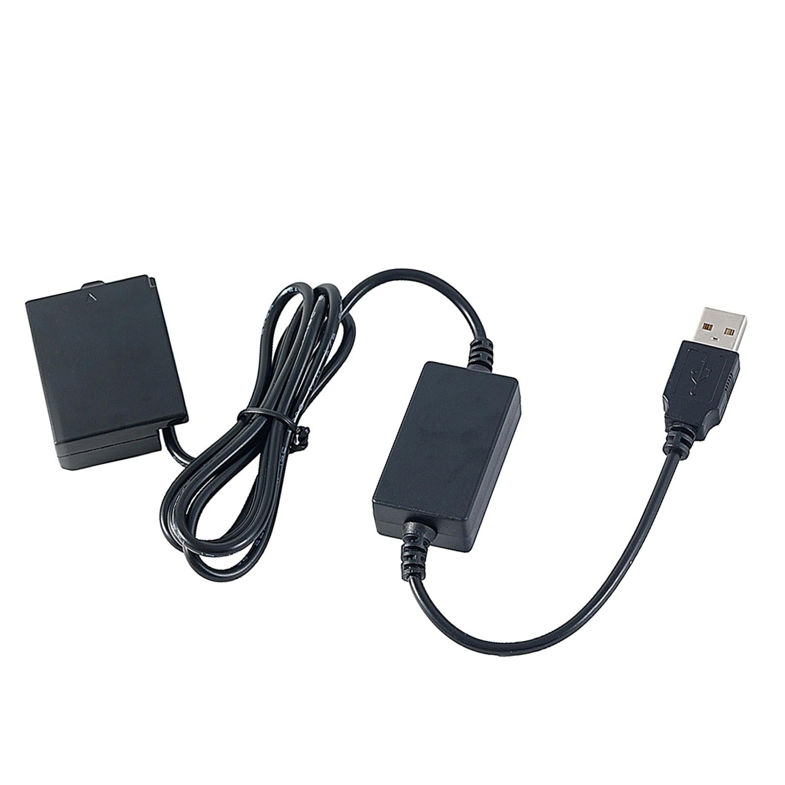 E10 Dummy Battery 5V 2A USB Power Adapter Cable for EOS 1100D 1200D 2000D