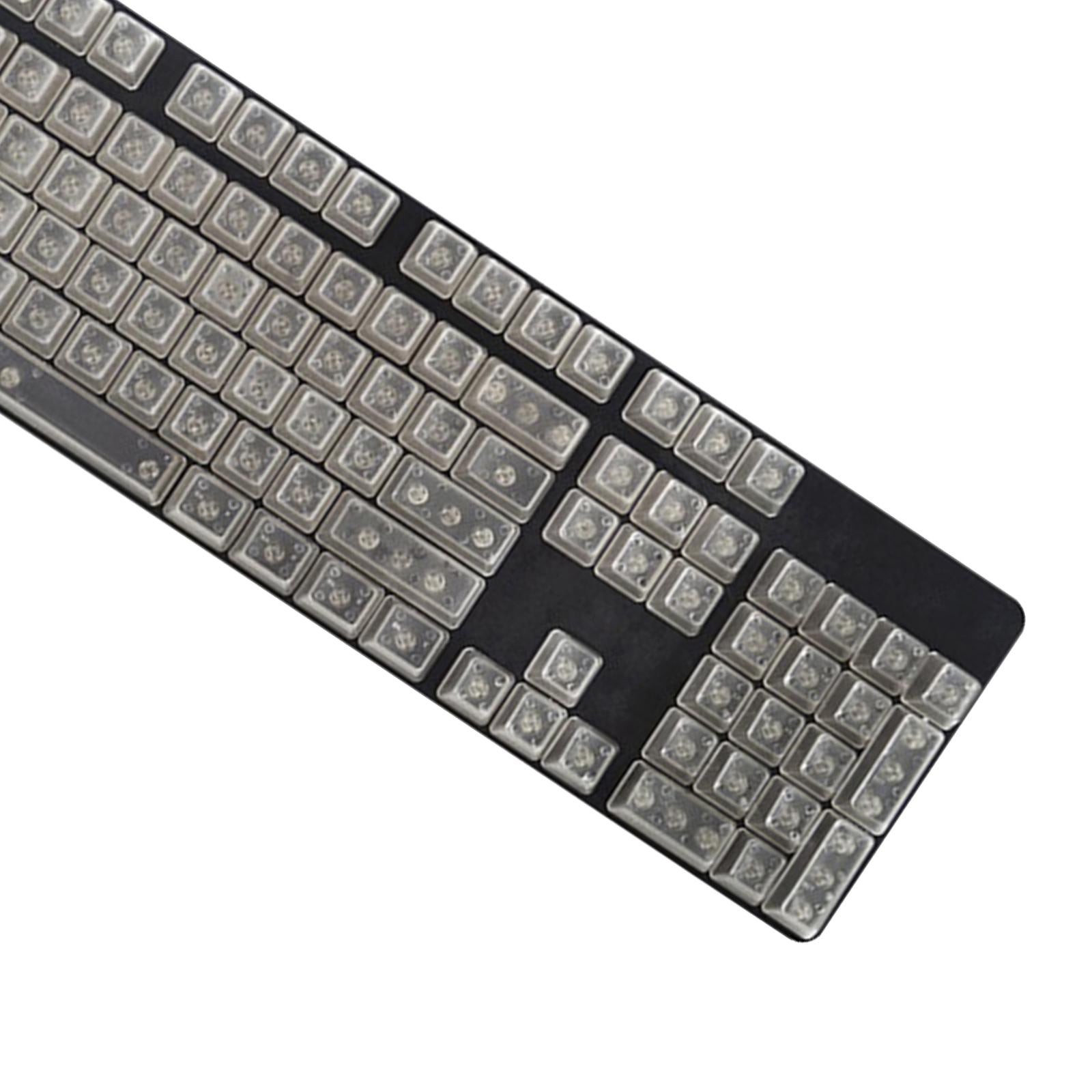 DIY Transparent Keycaps ABS Matte Treatment RGB for CHERRY MX/Clone Switches Fully Transparent