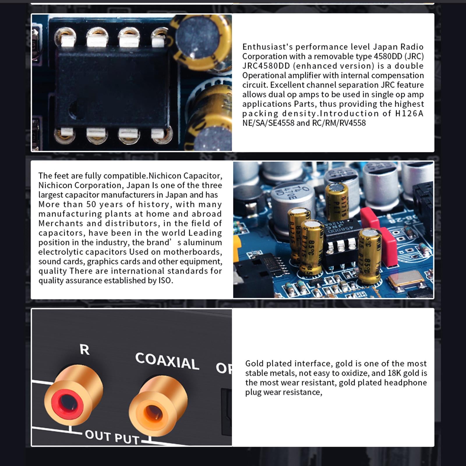 Audio Receiver AUX US Port 3.5mm Output Transmitter for TV Car Sound System