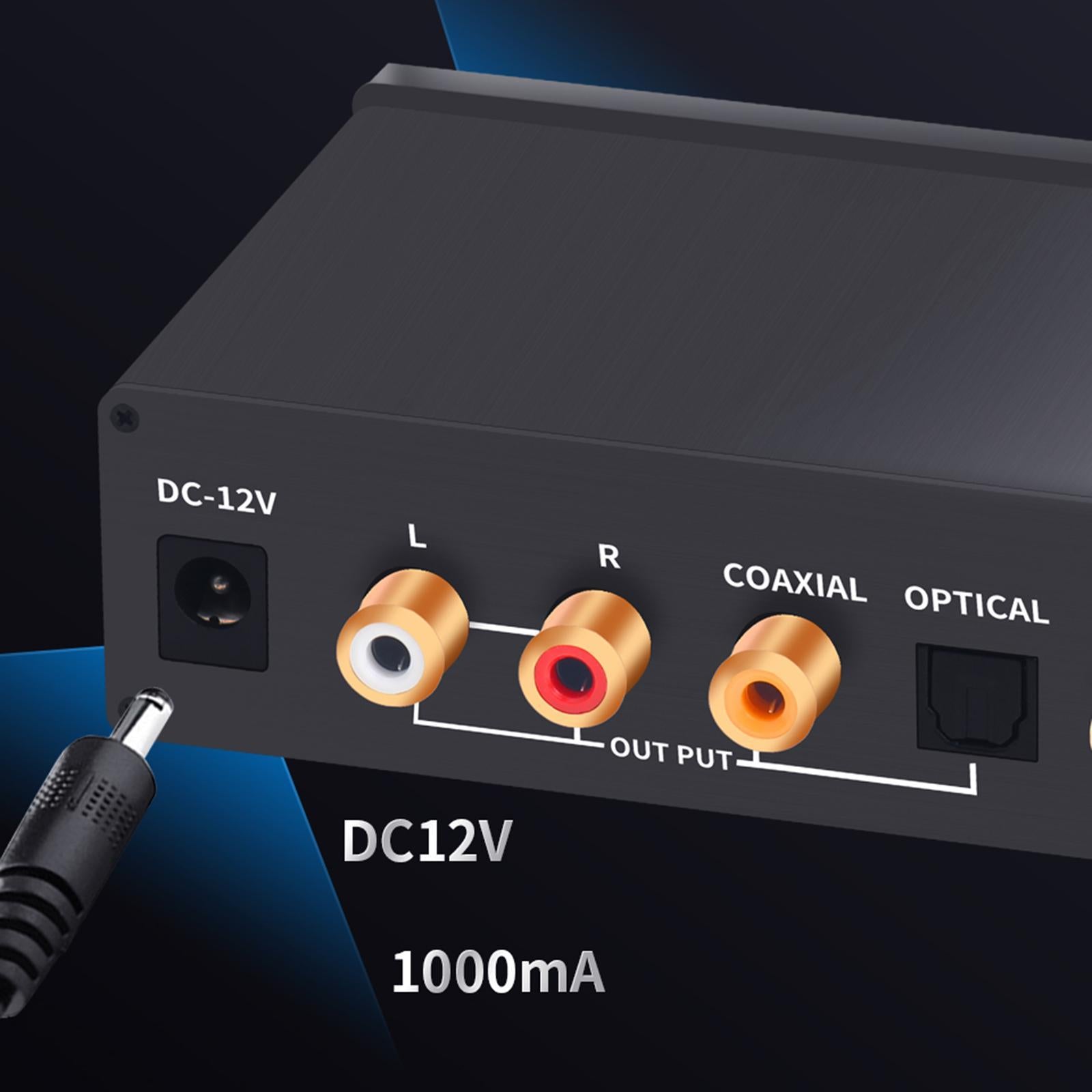 Audio Receiver AUX US Port 3.5mm Output Transmitter for TV Car Sound System