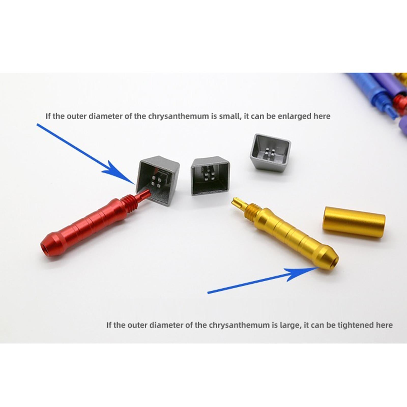 CNC Keycap Wire Puller for Mechanical Keyboards Computer Notebooks Golden