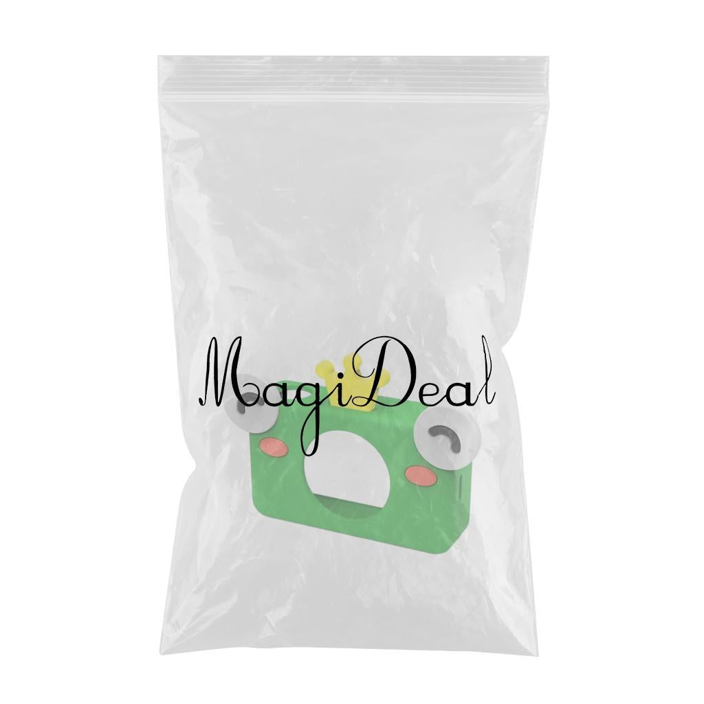 Cute Silicone Cover for Kids Camera for Outdoor Play for Kids 3-8 Years Old Green Frog