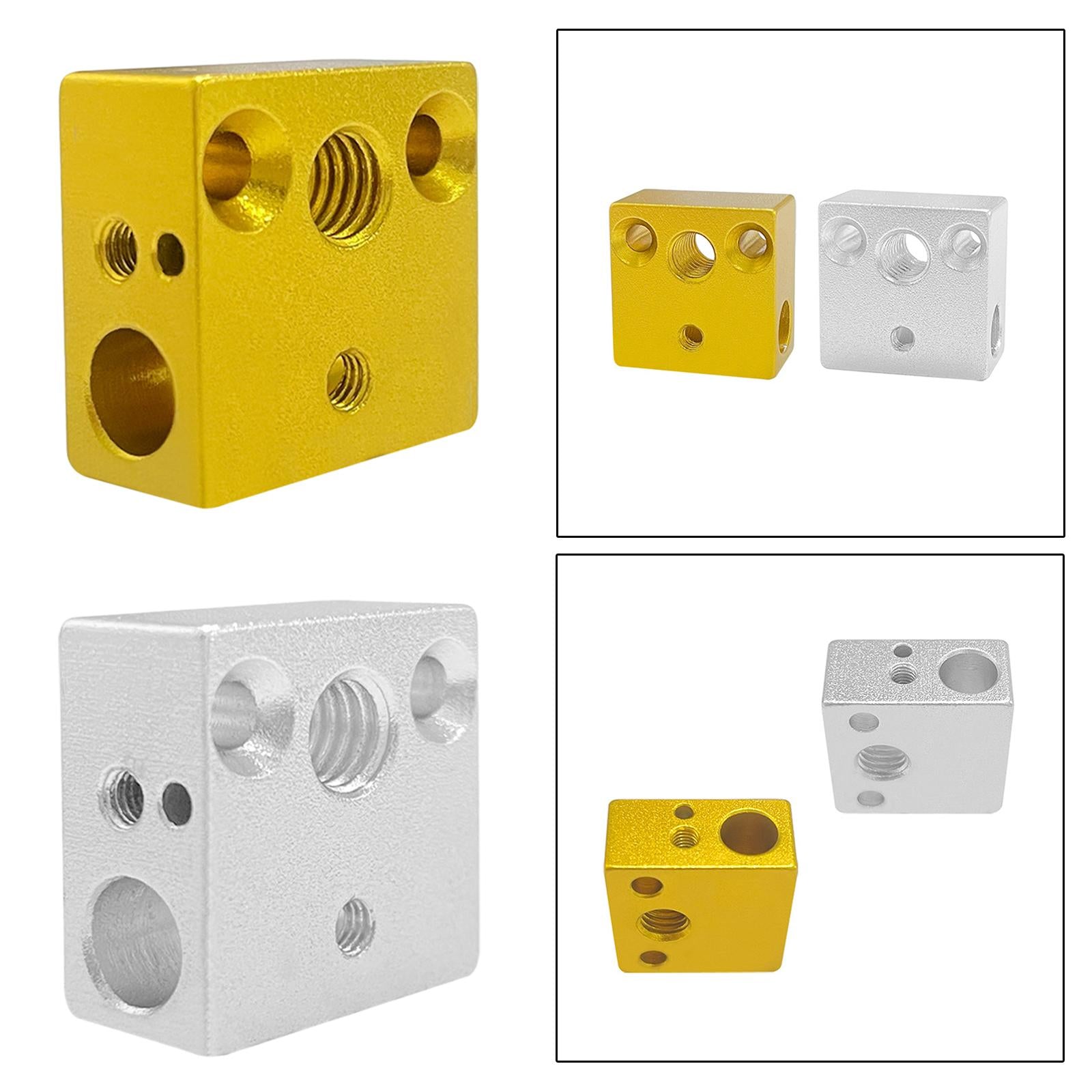 2xHeater Block Quality Professional Printer Accesoories for Hotend Ender5 CR10 Aureate