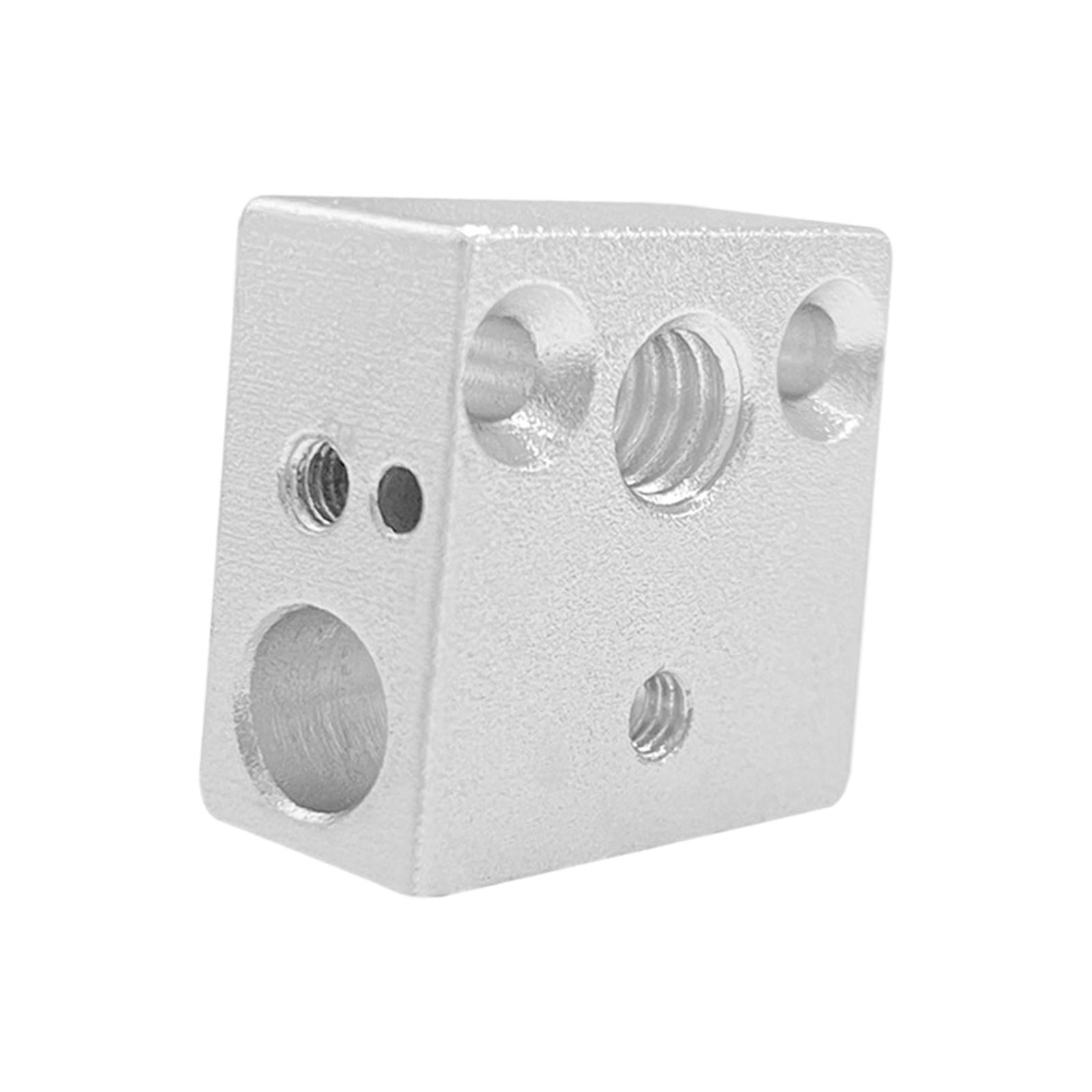 4xHeater Block Quality Professional Printer Accesoories for Hotend Ender5 CR10 Argent