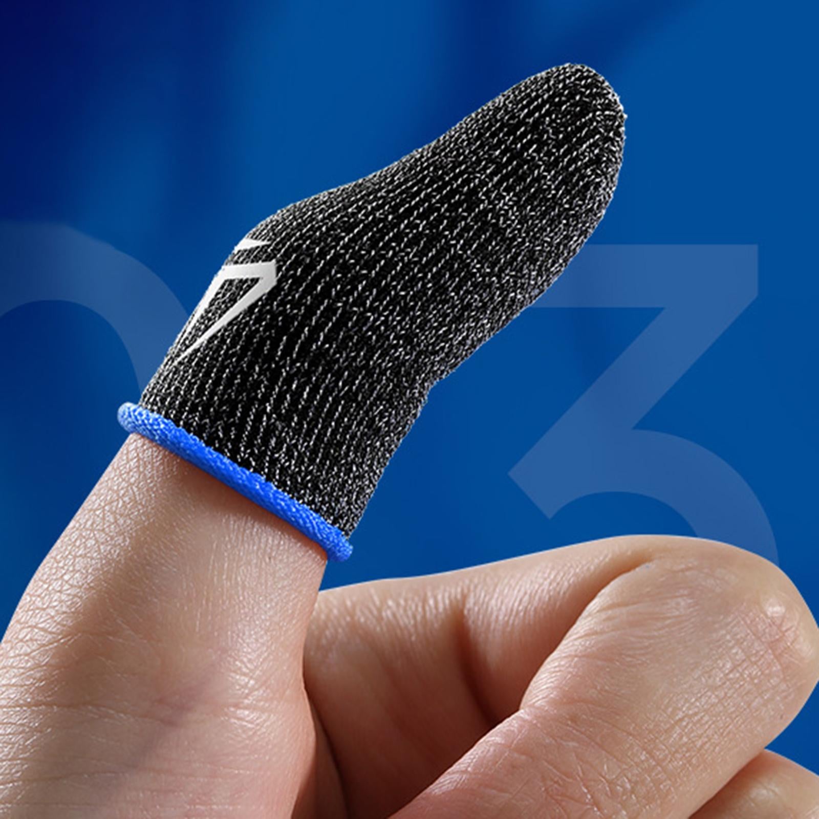 5xPhone Gaming Finger Sleeves Breathable Gaming Finger Sleeves for Mobile Game