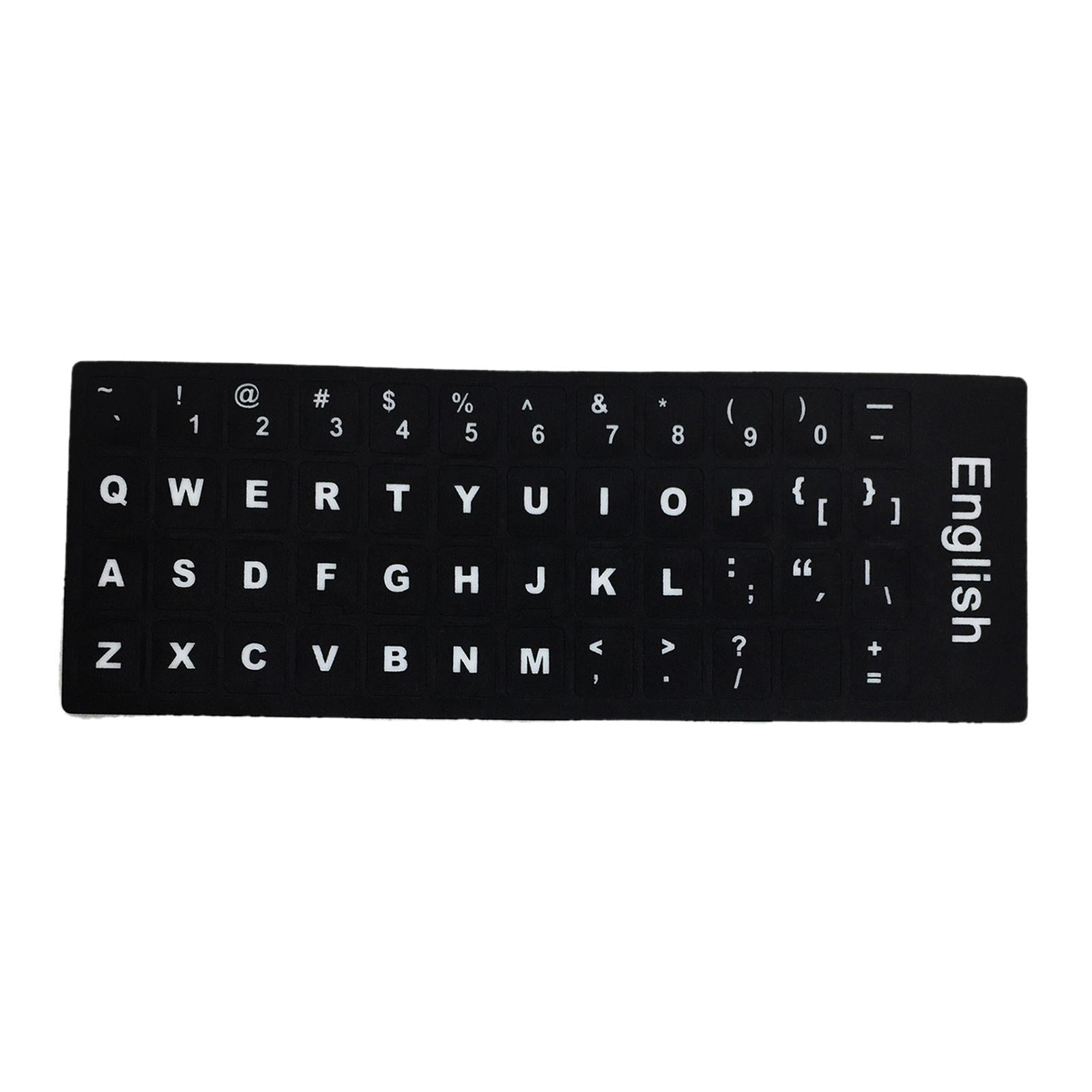 4xLaptop Keyboard Stickers Universal Computer Keyboard Stickers for PC Desktop English