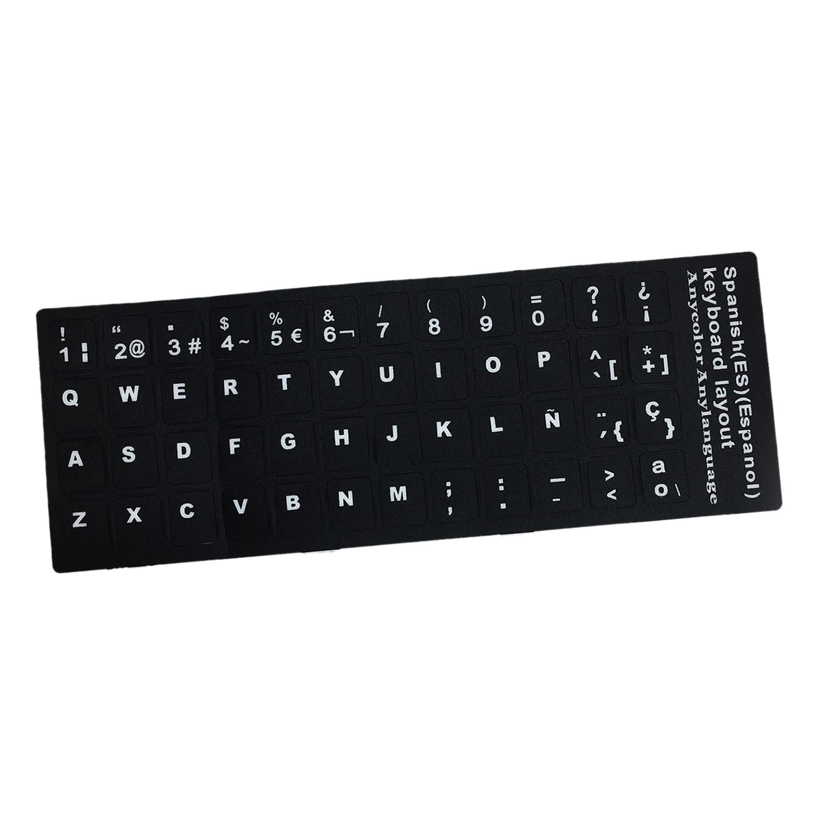 2xLaptop Keyboard Stickers Universal Computer Keyboard Stickers for PC Desktop Spanish
