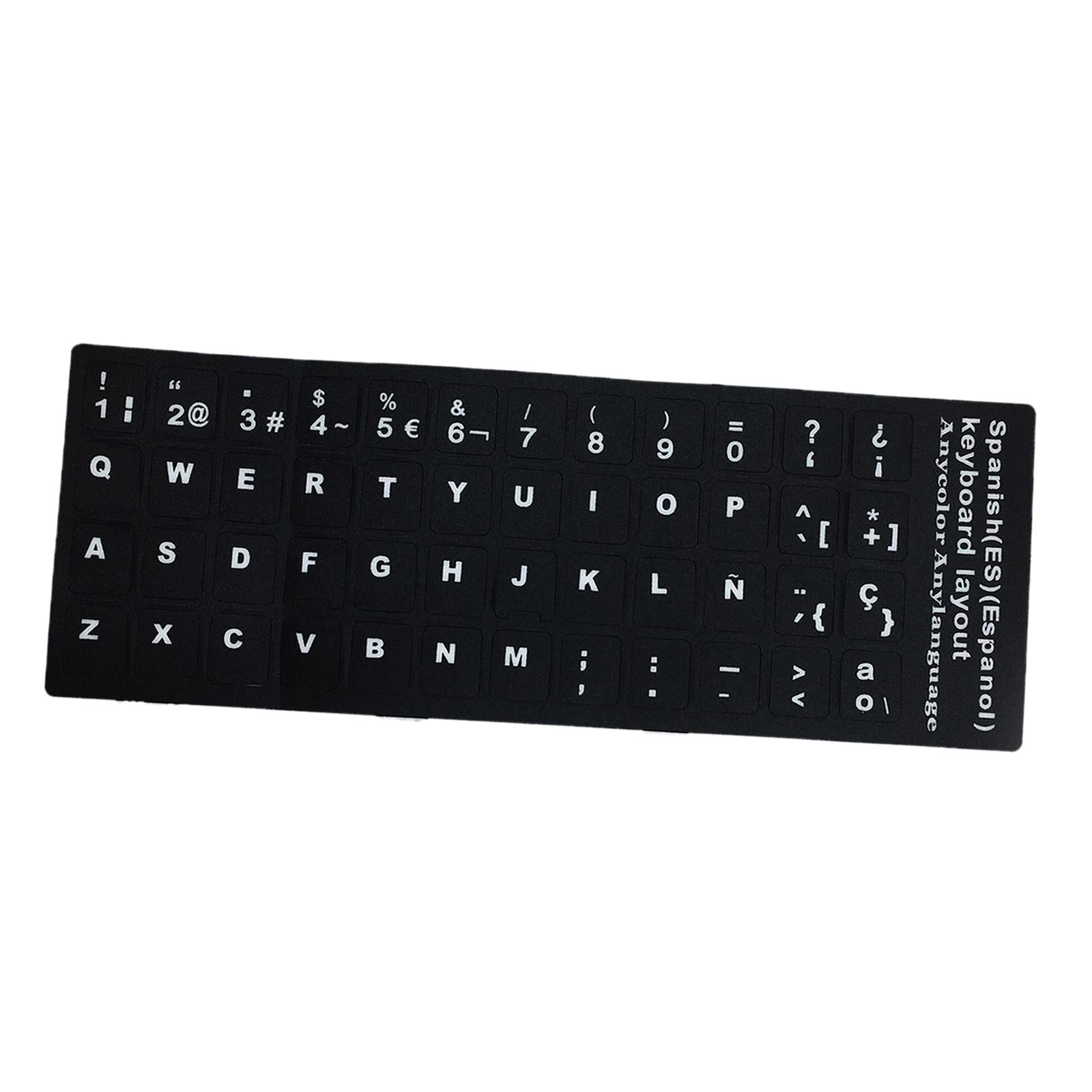 3xLaptop Keyboard Stickers Universal Computer Keyboard Stickers for PC Desktop Spanish