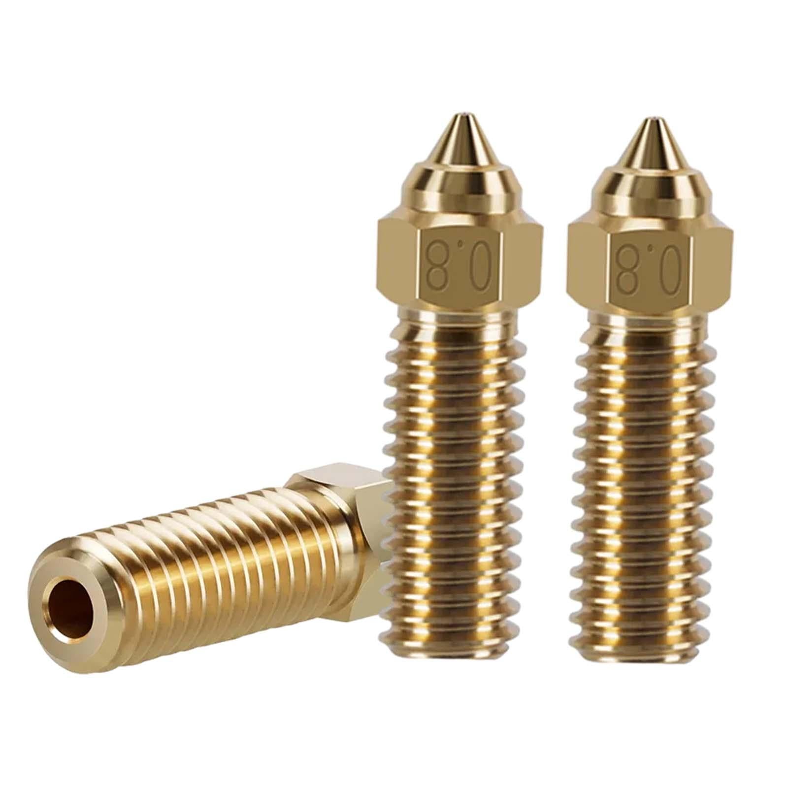 4x3Pcs 3D Printer Nozzles High Flow Easy Installation Replacement Parts for K1 0.8mm
