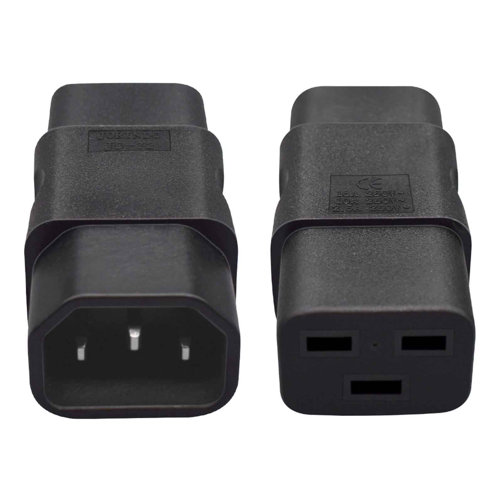 IEC320 C14 to IEC320 C19 Power Adapter Connector for Pdu Ups Routers Servers