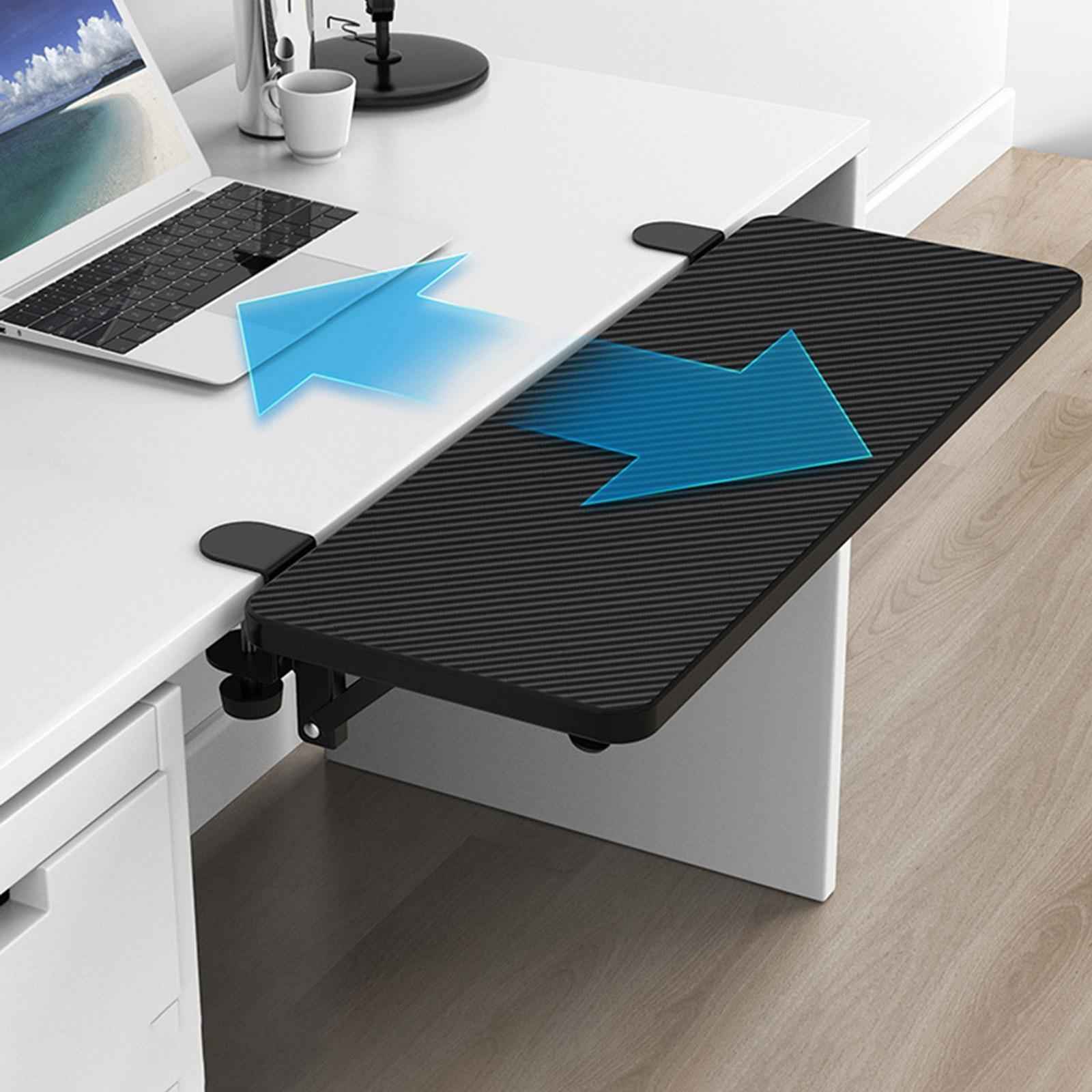 2Pcs Desk Extender Clamp Universal Keyboard Tray Clamp Mount for Home Office