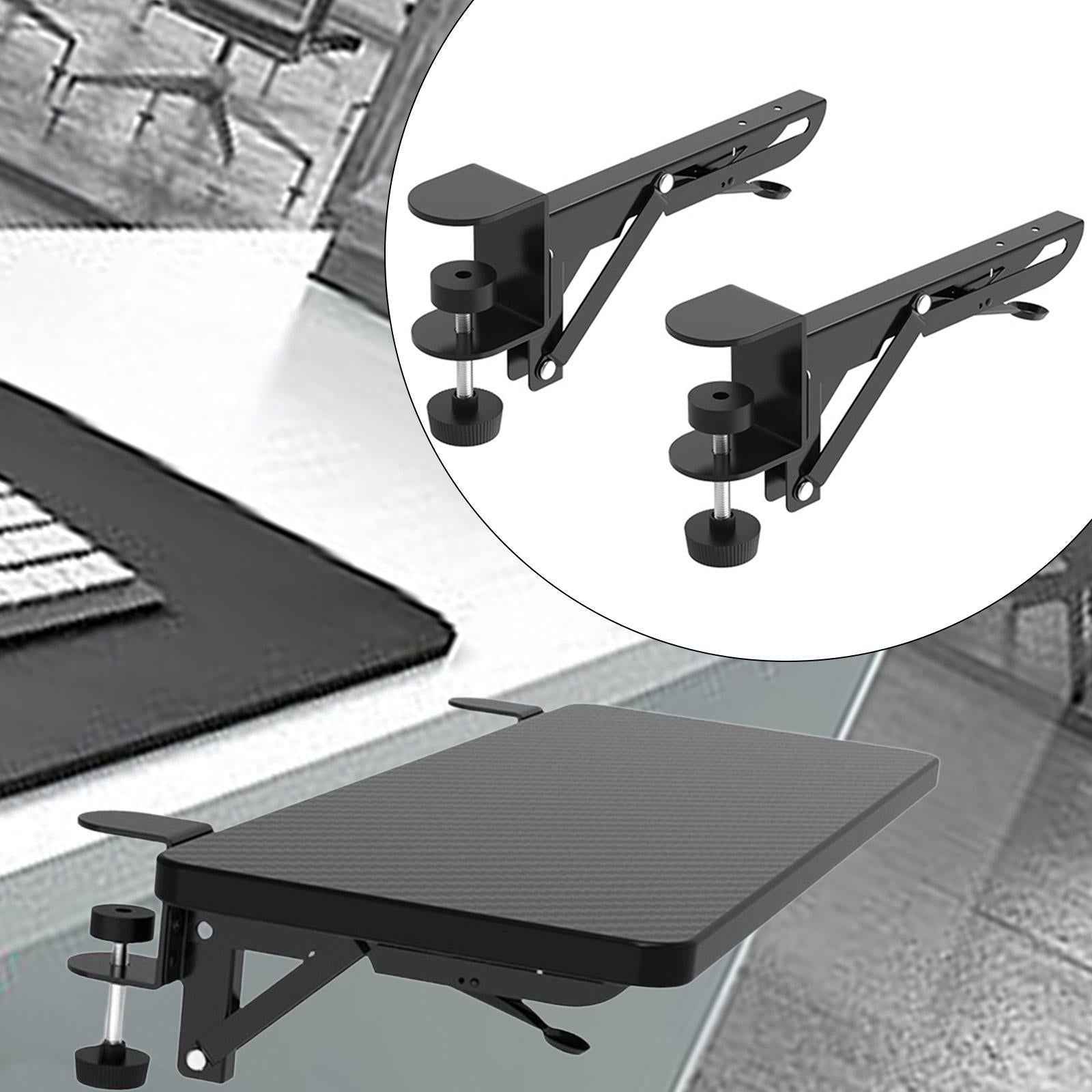 2Pcs Desk Extender Clamp Universal Keyboard Tray Clamp Mount for Home Office
