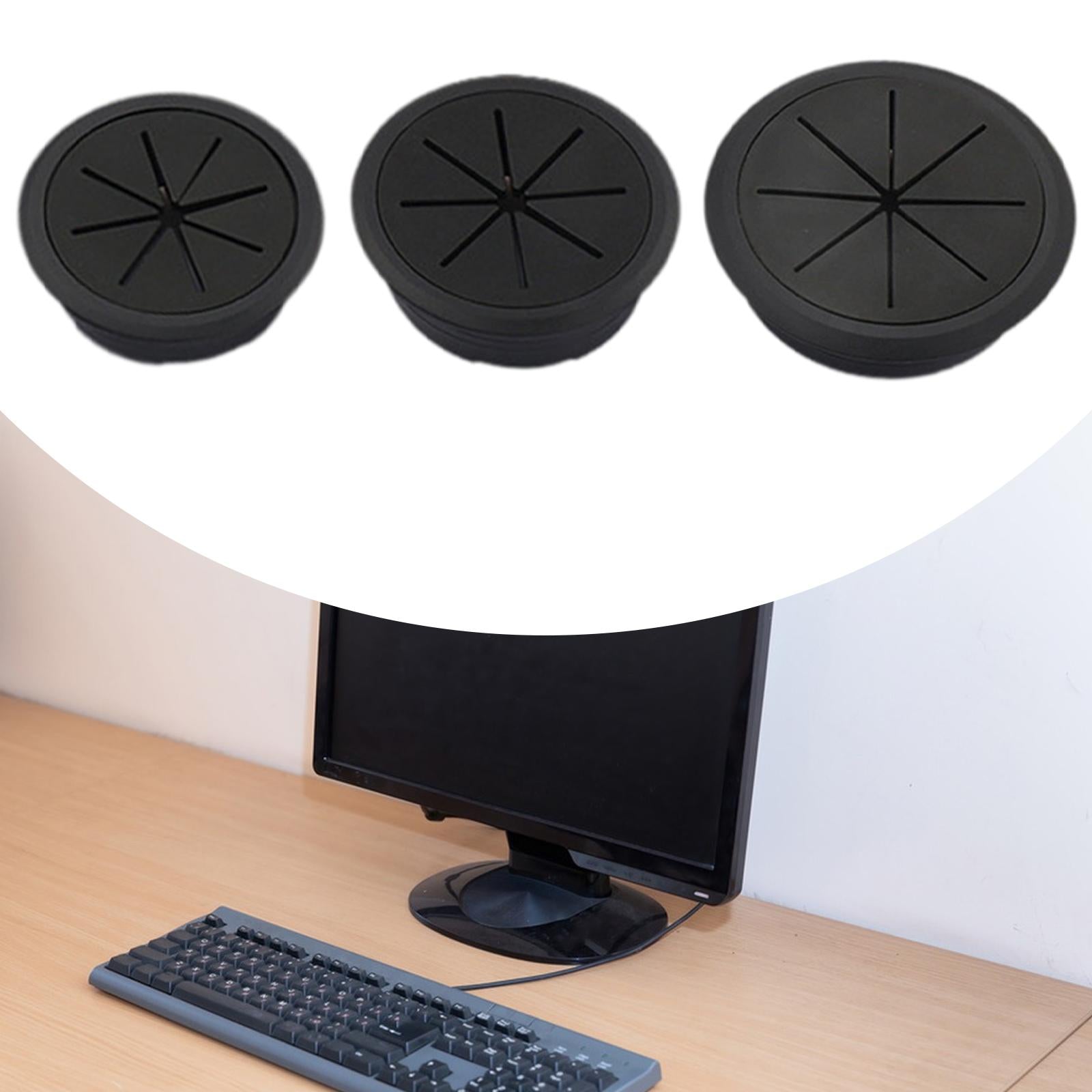 Desk Cord Grommets Wire Cable Hole Cover Wire Hider for Office PC Desk Cable Hole Diameter 50 mm