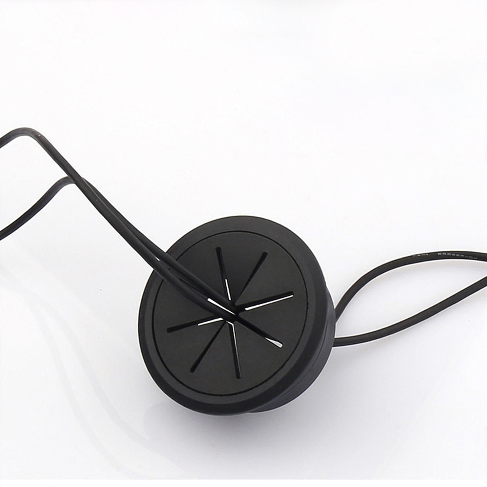Desk Cord Grommets Wire Cable Hole Cover Wire Hider for Office PC Desk Cable Hole Diameter 80 mm