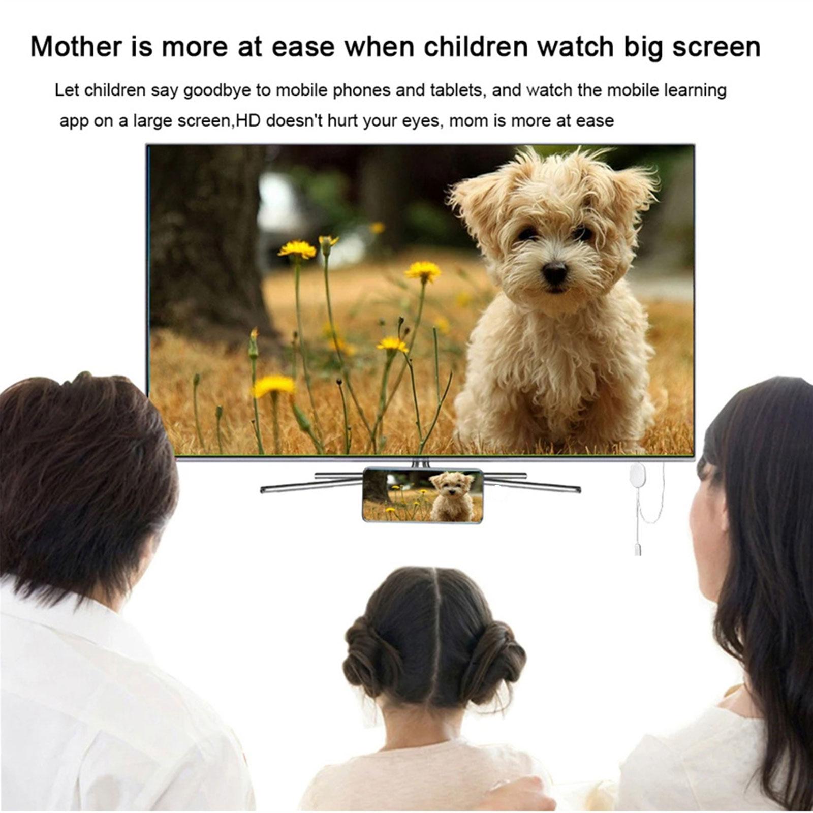 Wireless Display Dongle Adapter 1080P Full HIGH DEFINITION White for TV Smartphone Laptop