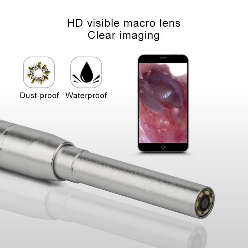 1MP HD Visual Ear Nose Tooth Endoscope Borescope with 6 LEDs, Lens Diameter: 3.9mm