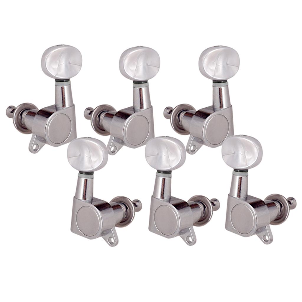 6pcs 3L3R Sealed Gear Guitar Tuning Pegs Tuners for Acoustic Electric Guitar