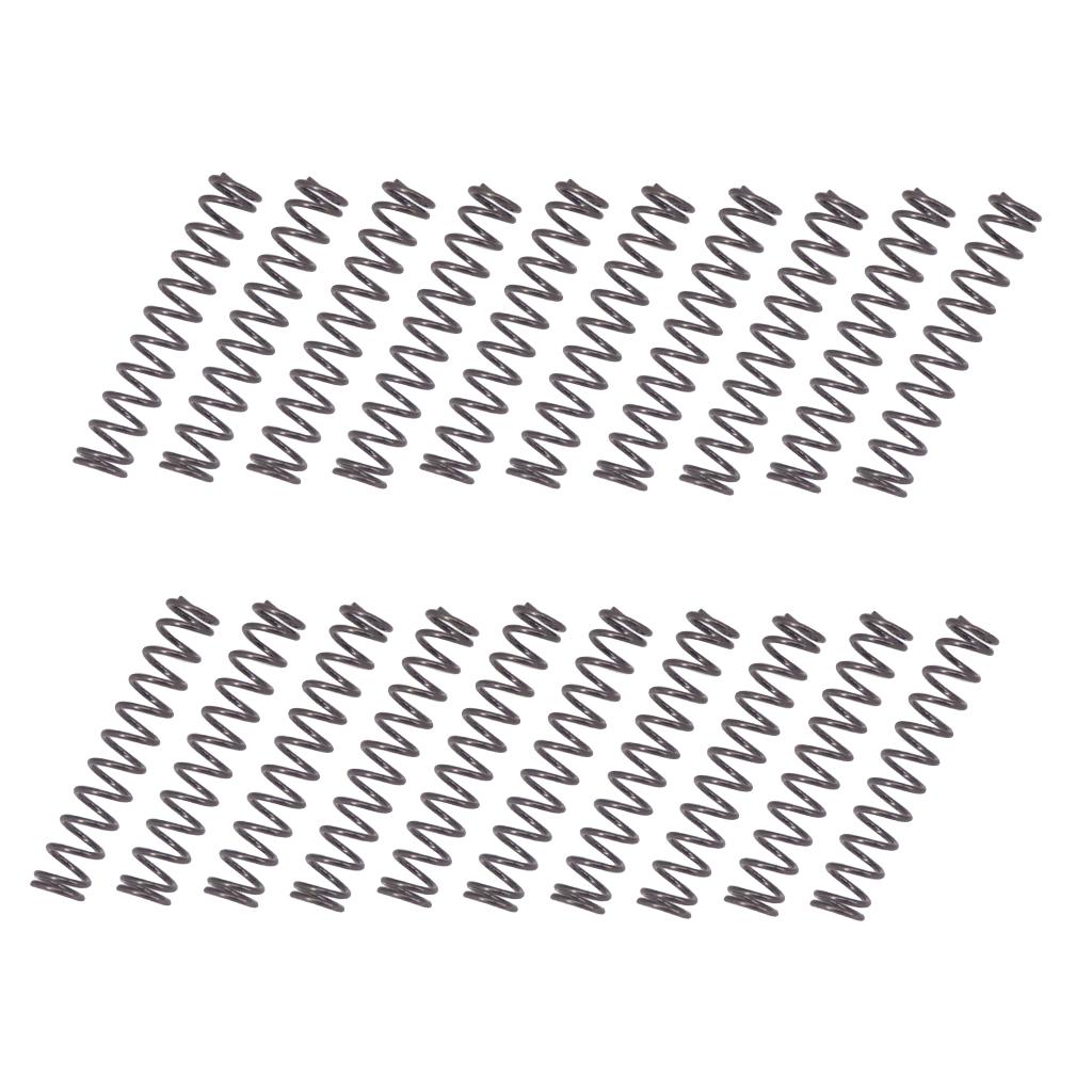 20 Pieces Long Humbucker Pickup Mounting Springs for Electric Guitar Black