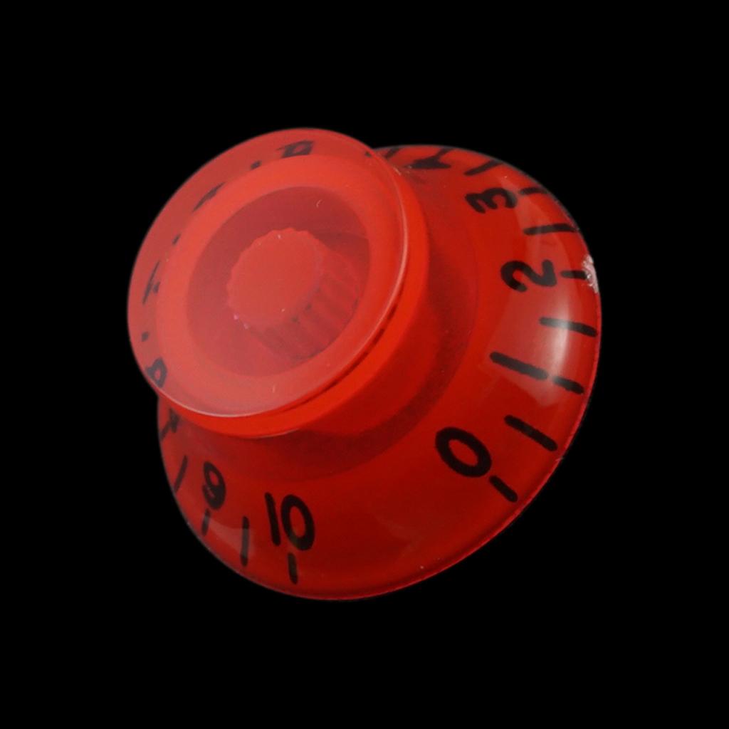 Acrylic Guitar Speed Control Knobs for LP Electric Guitar Replacement Red