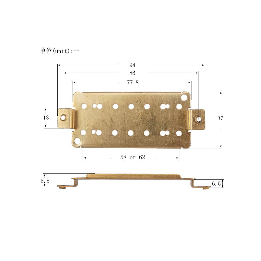 Guitar Humbucker Double Coil Pickup Baseplate for Electric Guitar