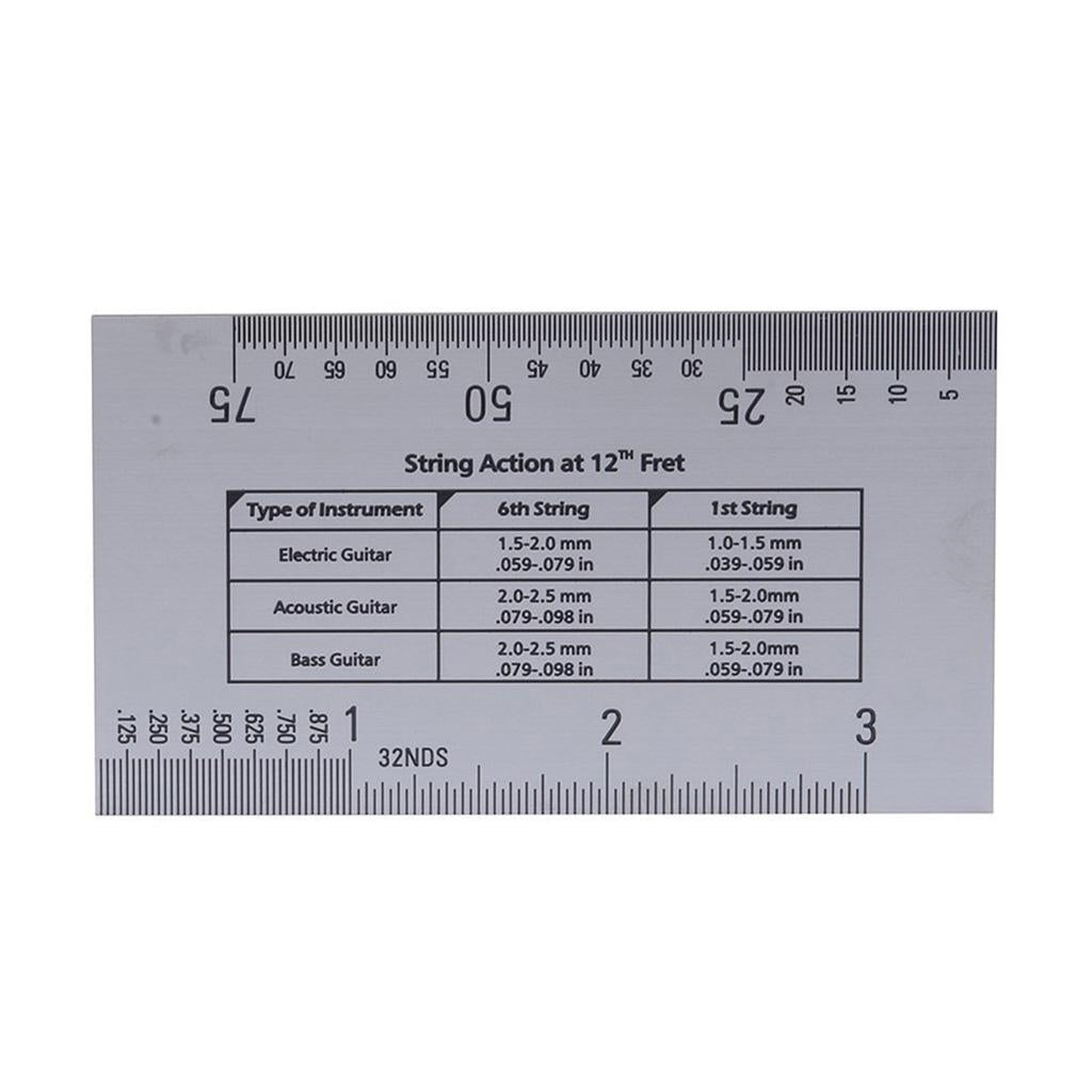 Guitar String Action Ruler+2pcs Fingerboard Protector+32 Piece Feeler Gauge
