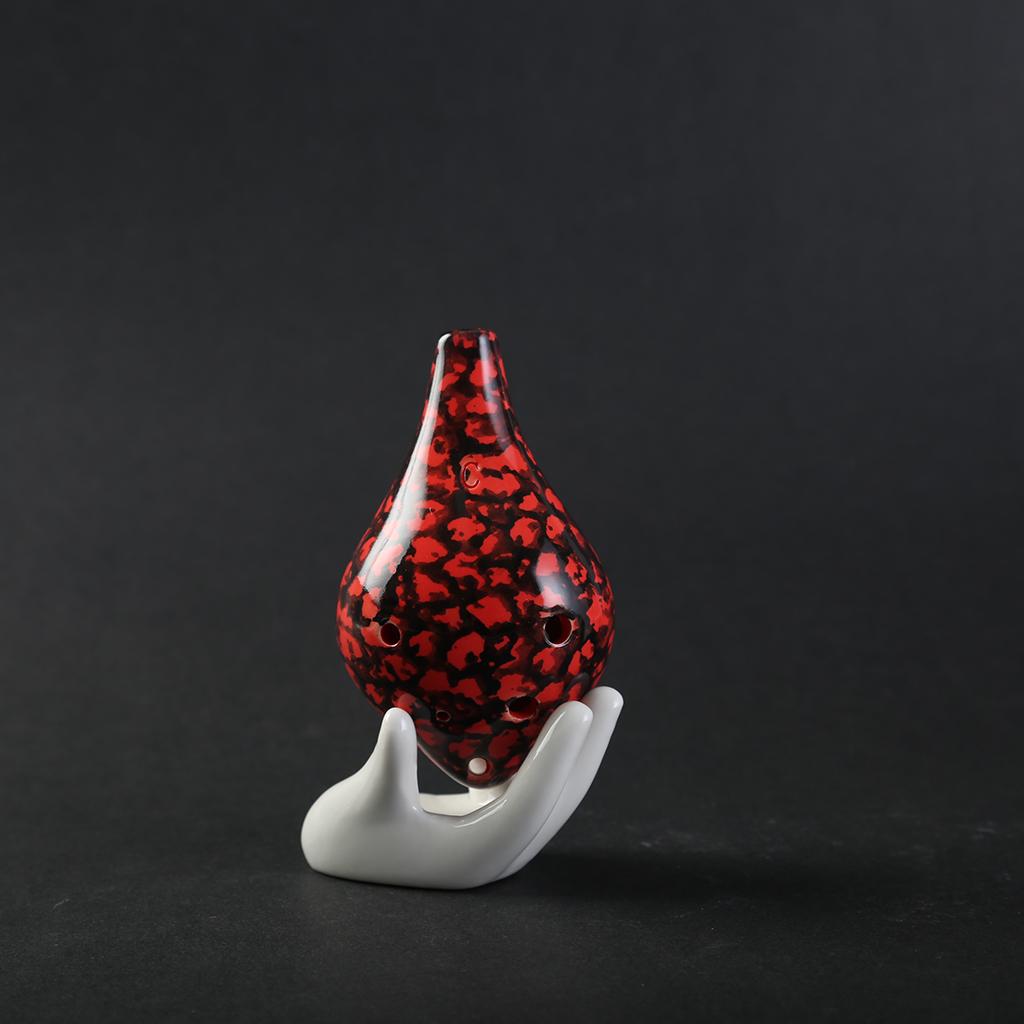 Mini 6 Hole Ocarina C Note for Beginner Wind Instrument Red