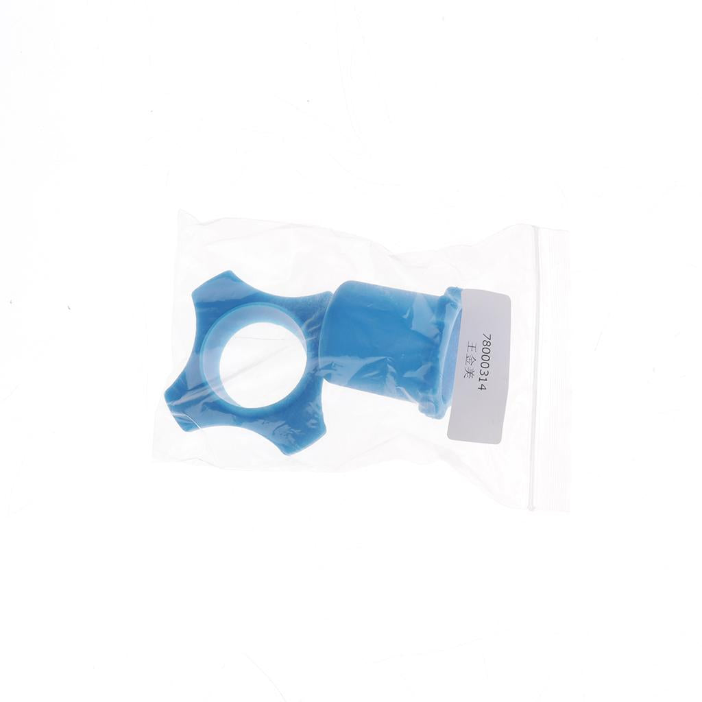 Wireless Microphone Mic Holder Anti-rolling Protection Rings + Bottom Blue