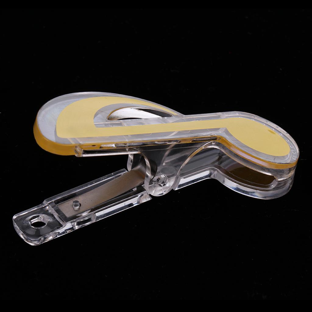 5 Pieces Plastic Music Note Book Page Clip Music Stand Accessory Yellow