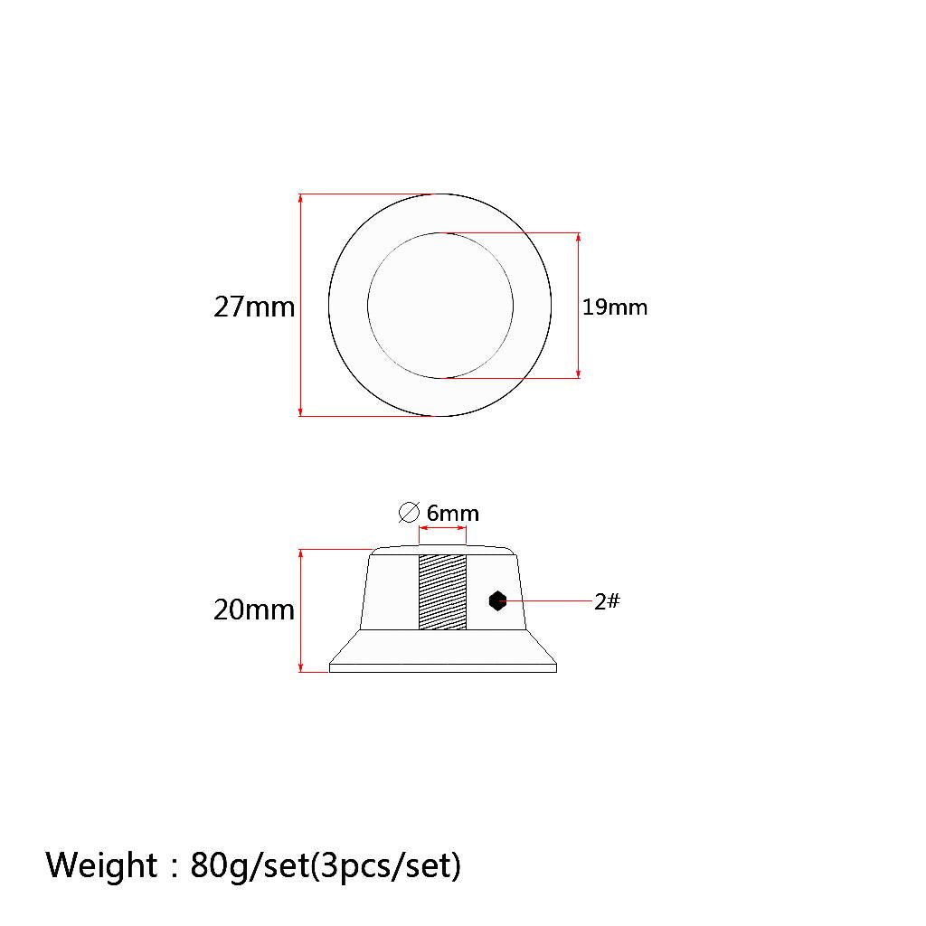 3 Pieces Metal Guitar Knobs for Electric Guitar Bass Control Knob Gold&Green