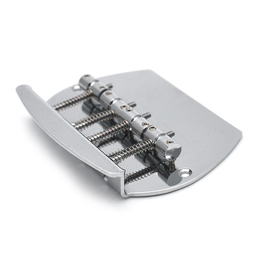 Metal 4 String Guitar Saddle Bridge Tailpiece for Electric Guitar Parts