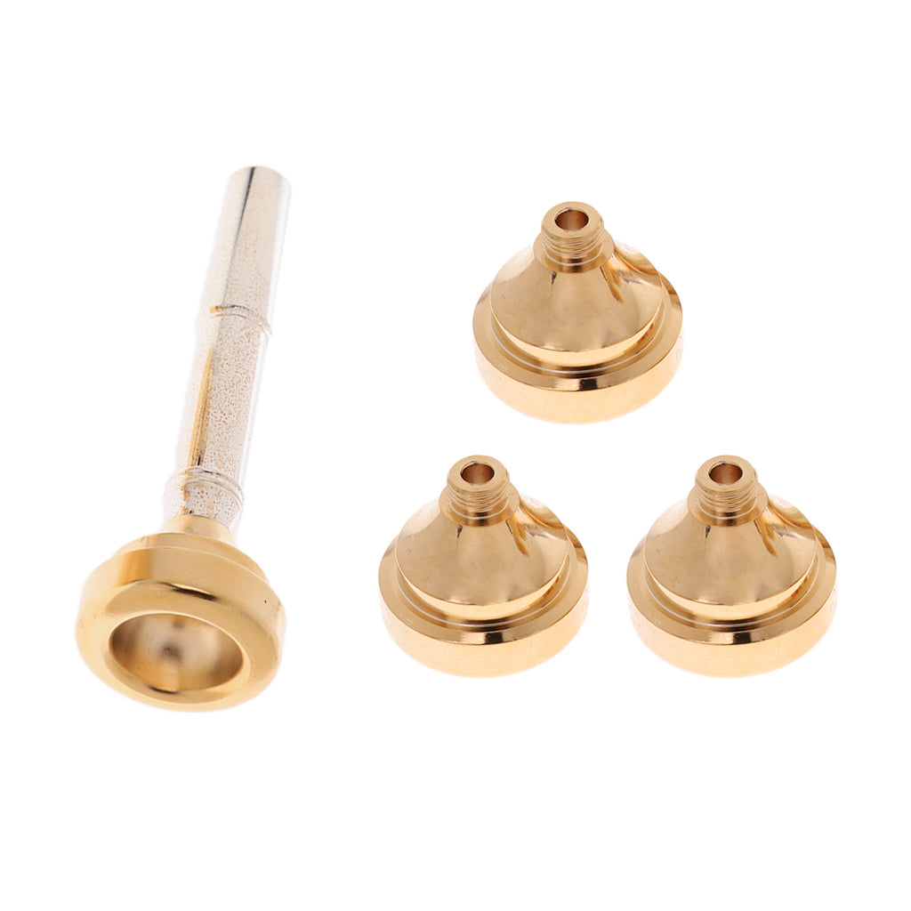 Trumpet Mouthpiece with 4 Size Convertible 3C 5C 7C 1-1/2C