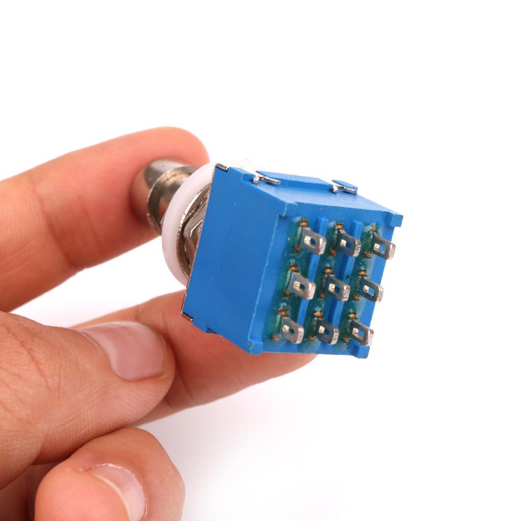 3PDT Guitar Effects Pedal Box Stomp Foot Switch True Bypass