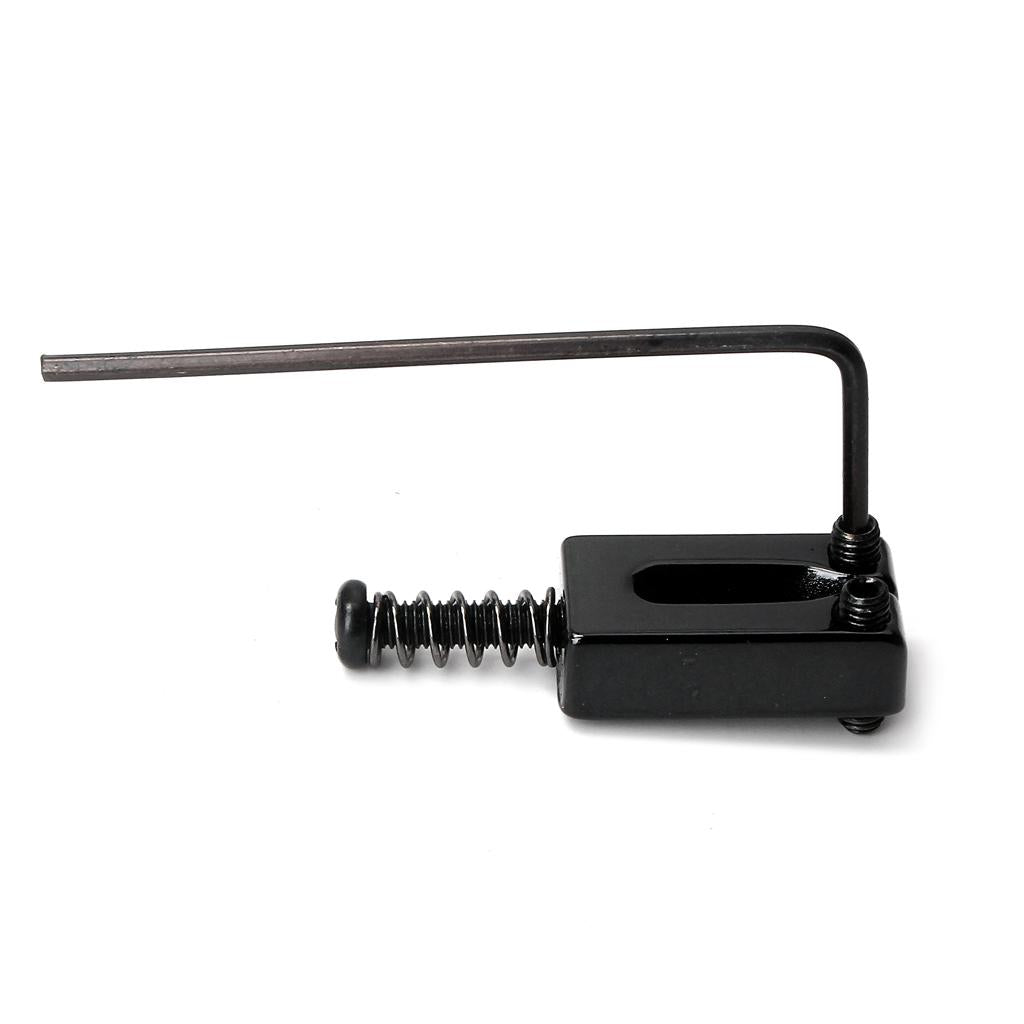 6 Pieces Metal Roller Bridge Saddles Guitar Tremolo Saddles Black