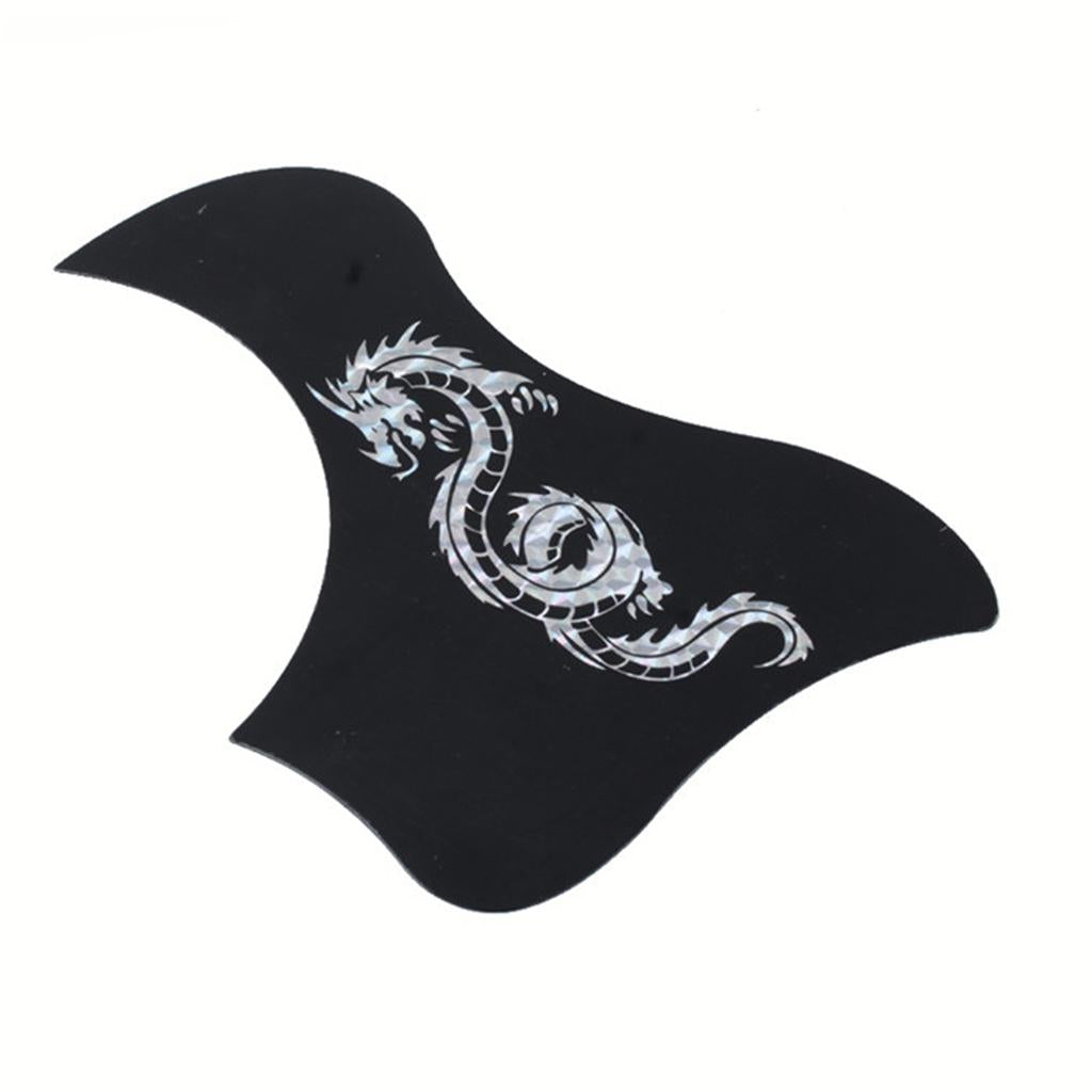 Guitar Pickguard Scratch Plate for Acoustic Guitar Silver Dragon