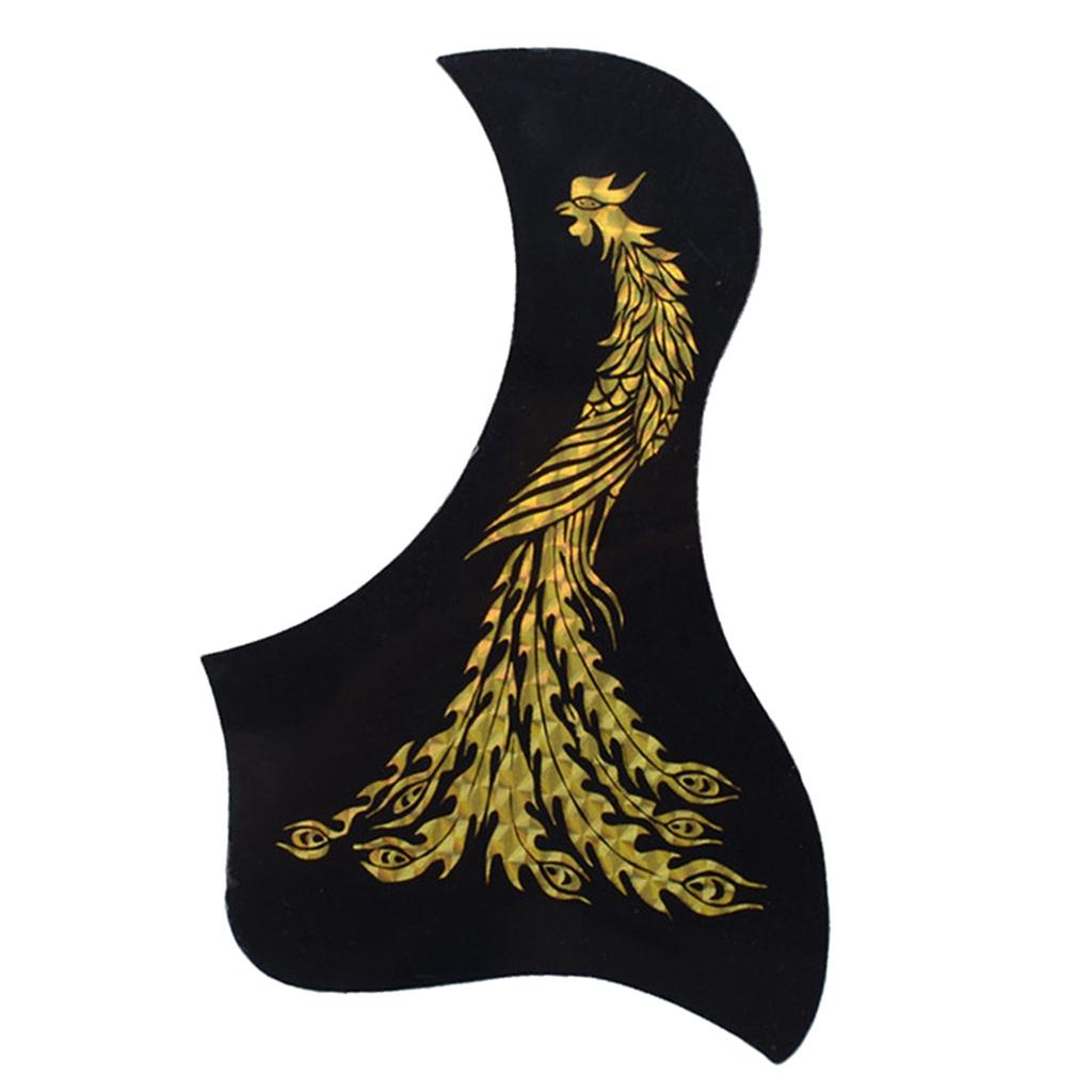 Guitar Pickguard Scratch Plate for Acoustic Guitar Golden Phoenix
