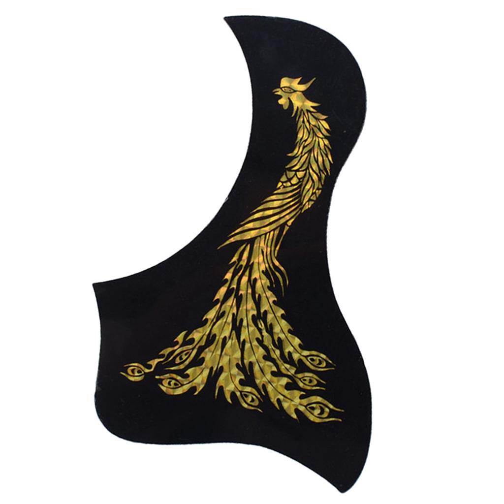 Guitar Pickguard Scratch Plate for Acoustic Guitar Golden Phoenix