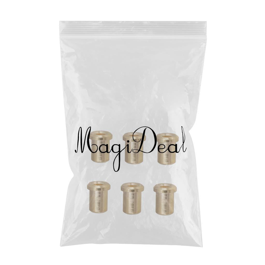 Electric Guitar Bridge String Thru Body Mounting Ferrules Bushing Accessory