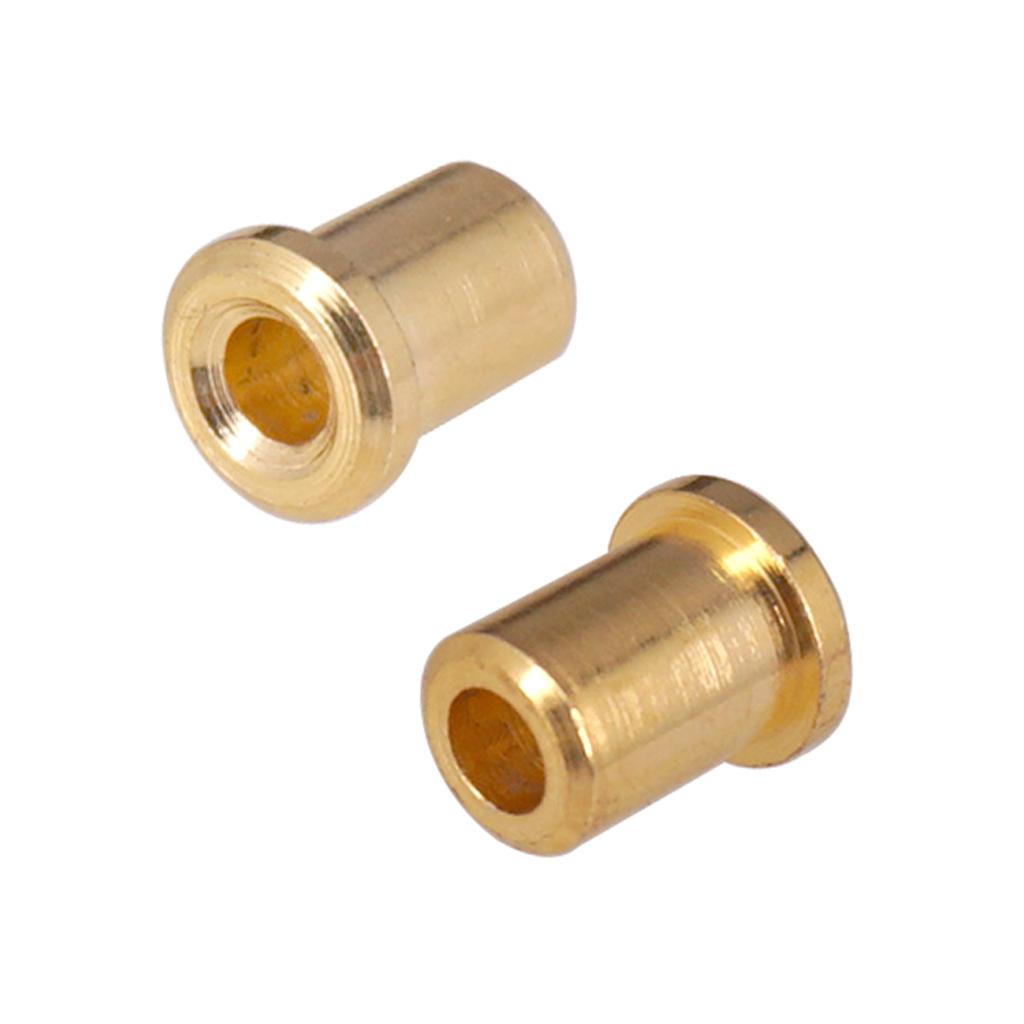 Electric Guitar Bridge String Thru Body Mounting Ferrules Bushing Accessory