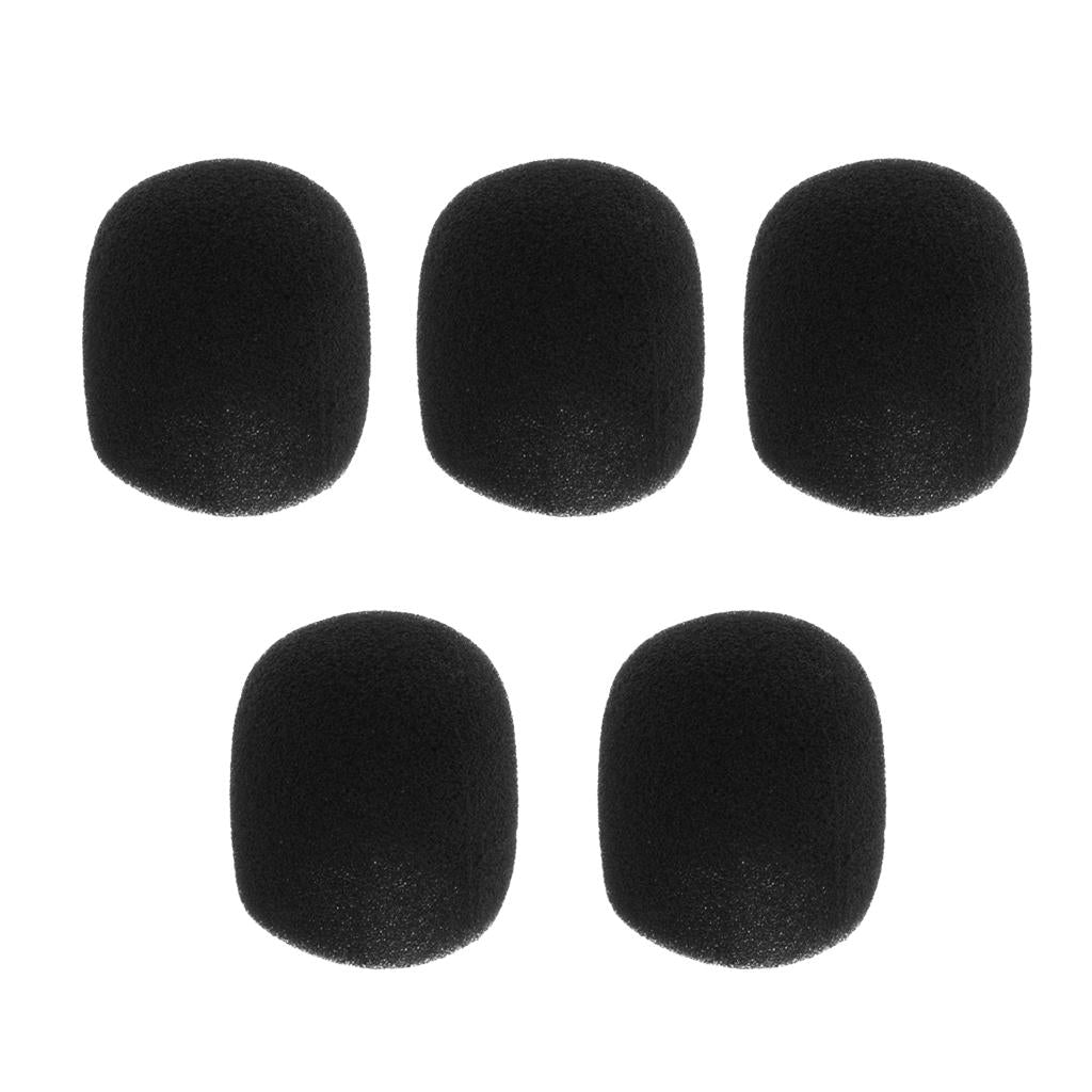 5 Pack Handheld Stage Microphone Windscreen Foam Mic Cover for Karaoke DJ