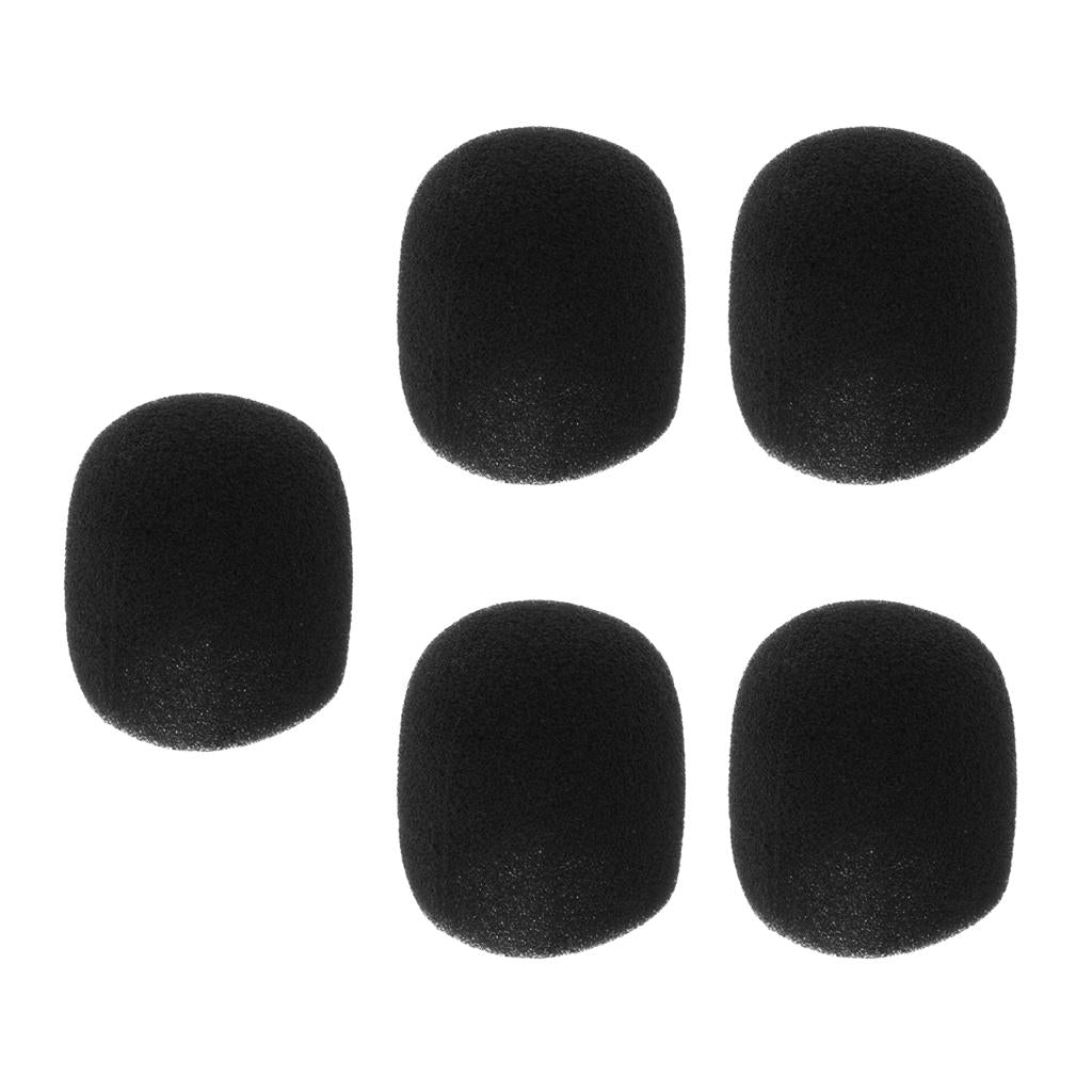 5 Pack Handheld Stage Microphone Windscreen Foam Mic Cover for Karaoke DJ
