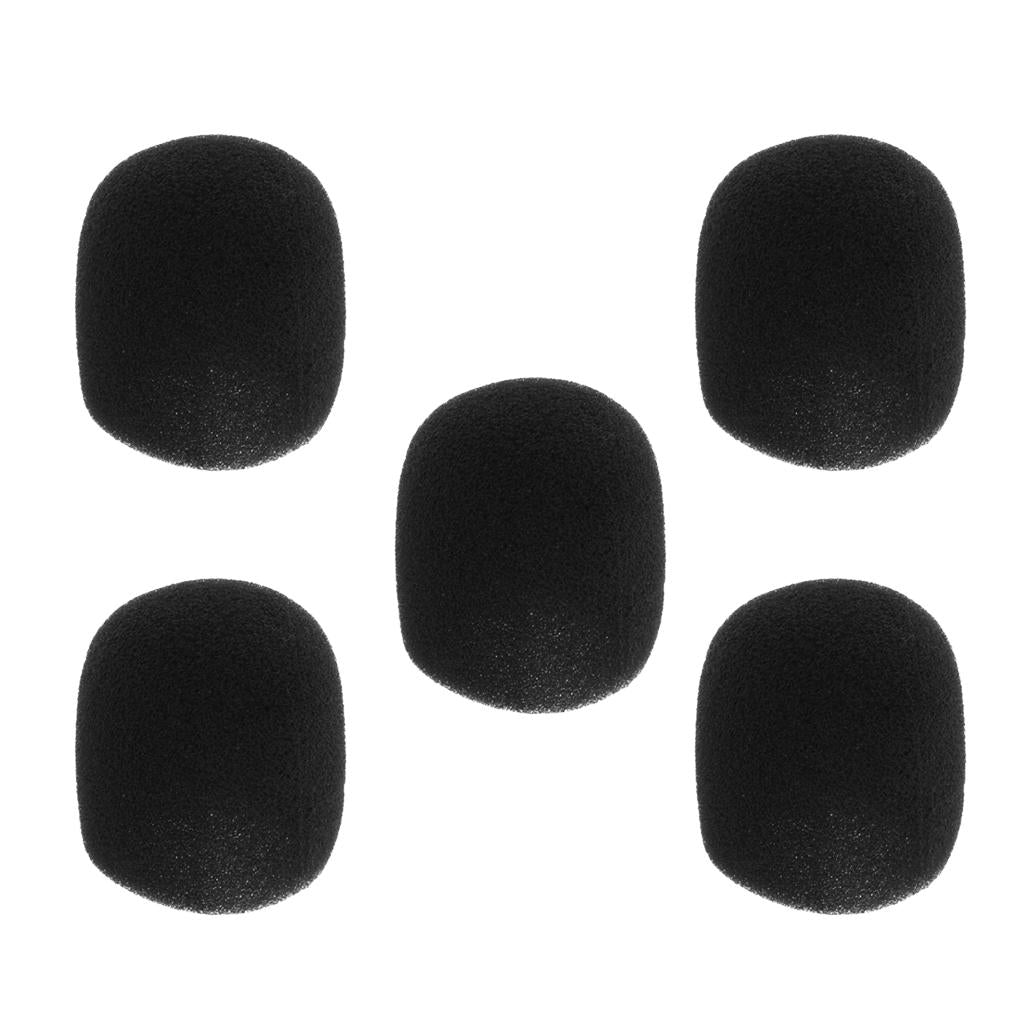 5 Pack Handheld Stage Microphone Windscreen Foam Mic Cover for Karaoke DJ
