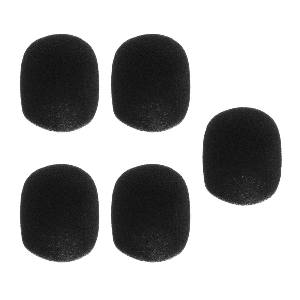 5 Pack Handheld Stage Microphone Windscreen Foam Mic Cover for Karaoke DJ