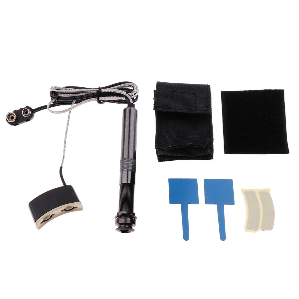 1 Set Soundhole Preamp Pickup System for Acoustic Folk Guitar