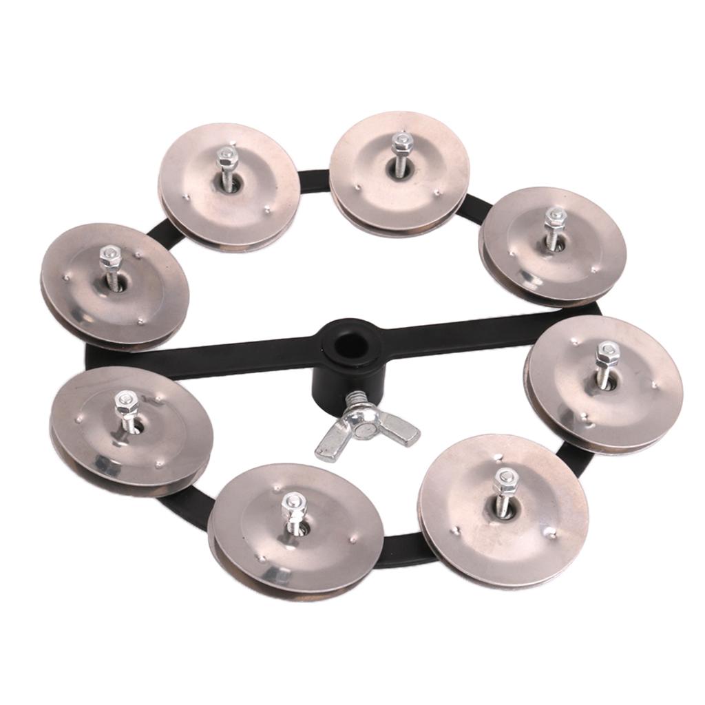 Professional Hi Hat Tambourine with Single Row Percussion Instrument