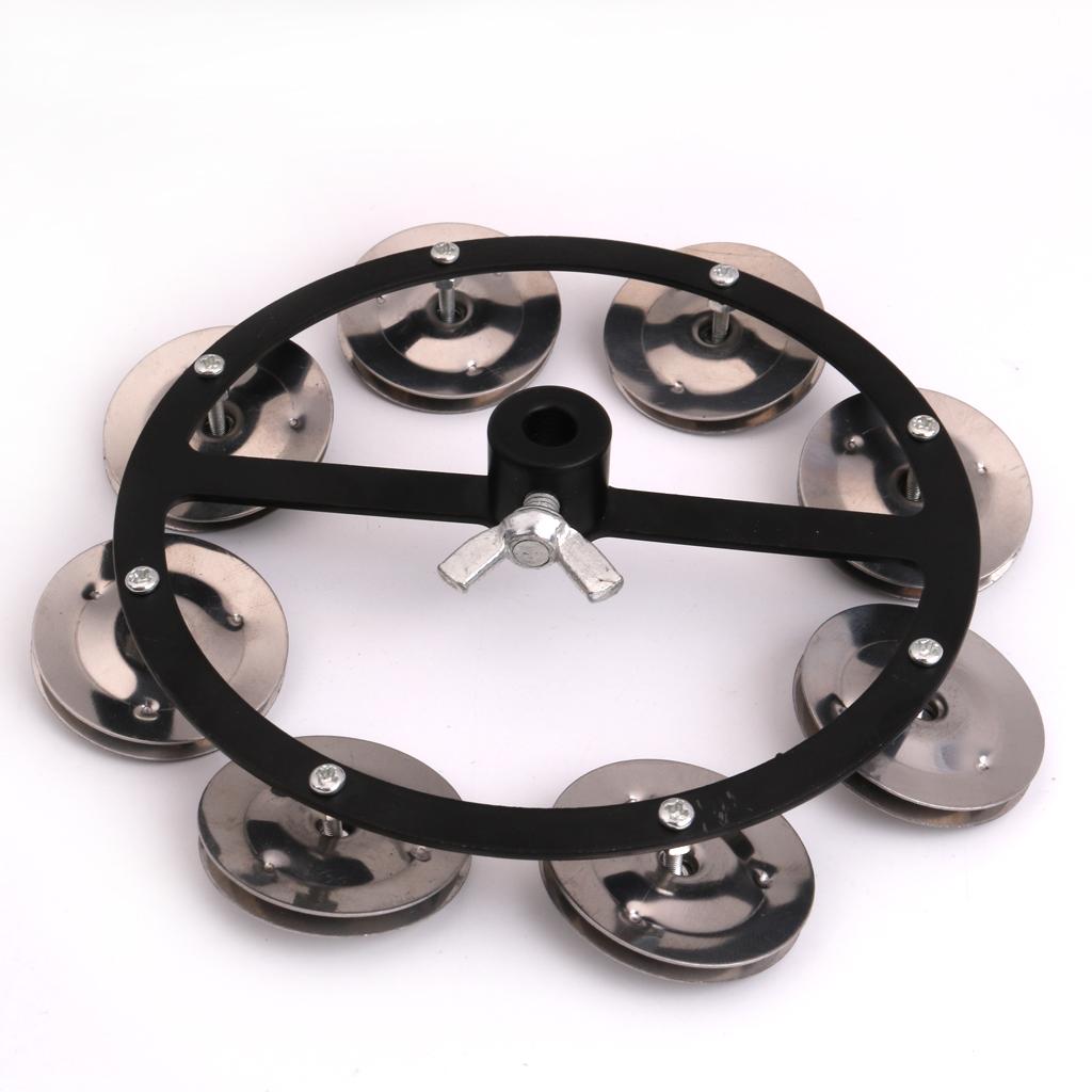 Professional Hi Hat Tambourine with Single Row Percussion Instrument